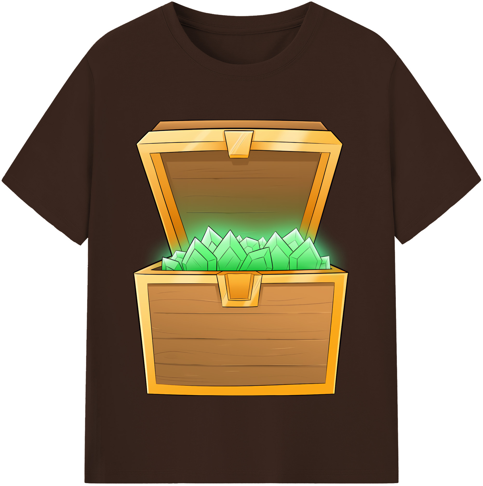 （画像用） マインクラフト ブロックの世界 Minecraft MC Block world 綿100％半袖Tシャツ（フロントプリント）