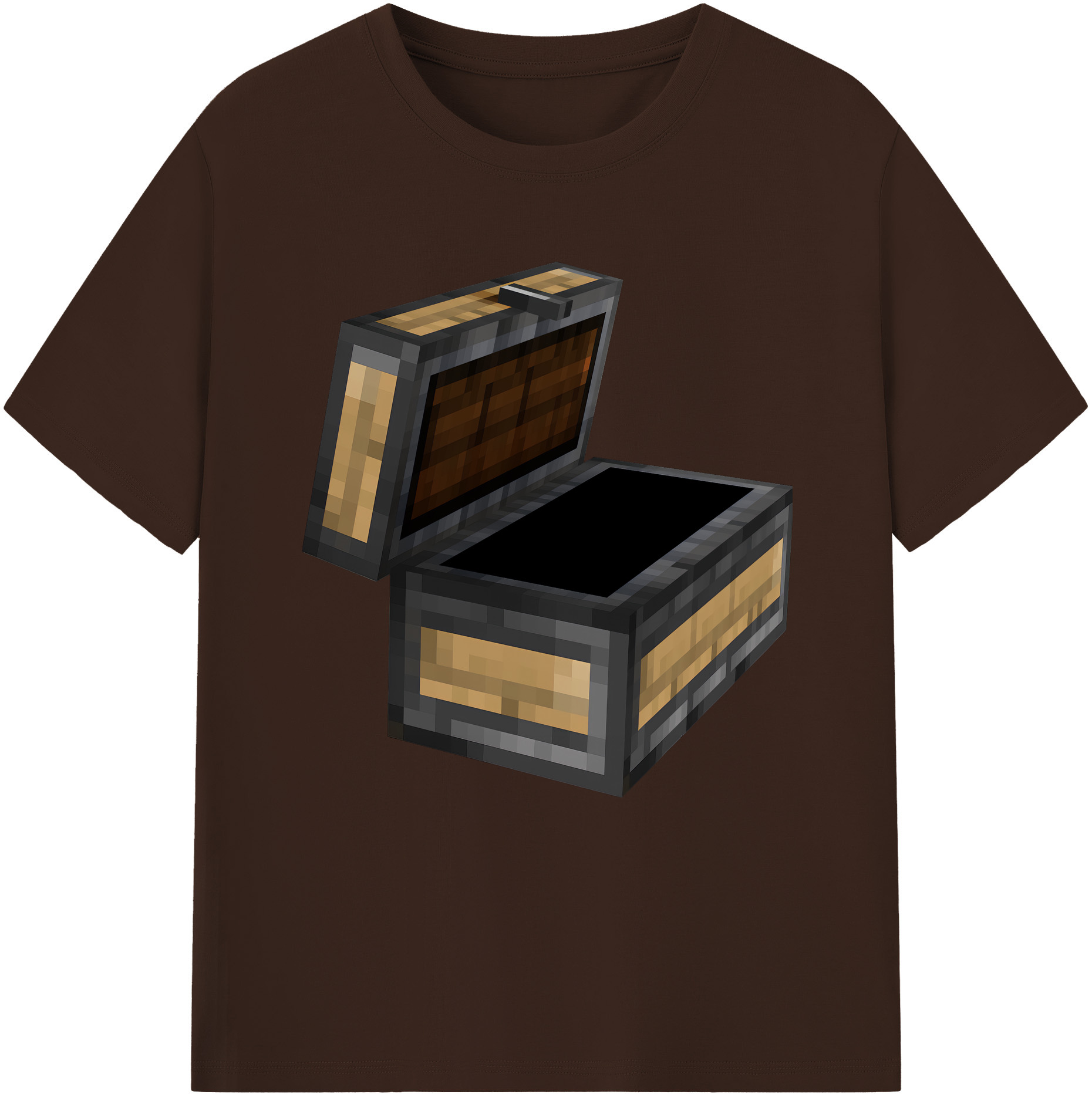 （画像用） マインクラフト ブロックの世界 Minecraft MC Block world 綿100％半袖Tシャツ（フロントプリント）