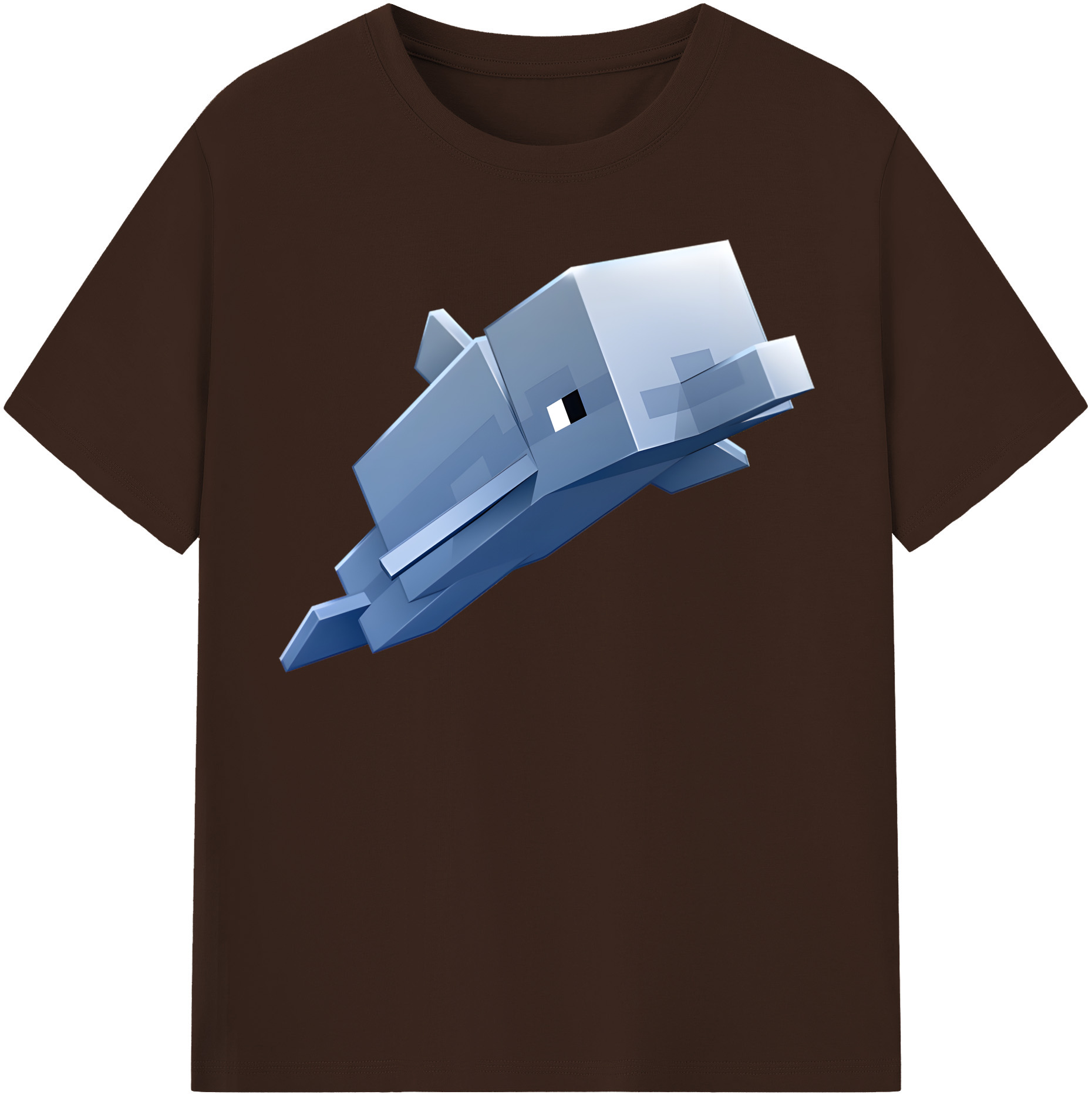 （画像用） マインクラフト ブロックの世界 Minecraft MC Block world 綿100％半袖Tシャツ（フロントプリント）
