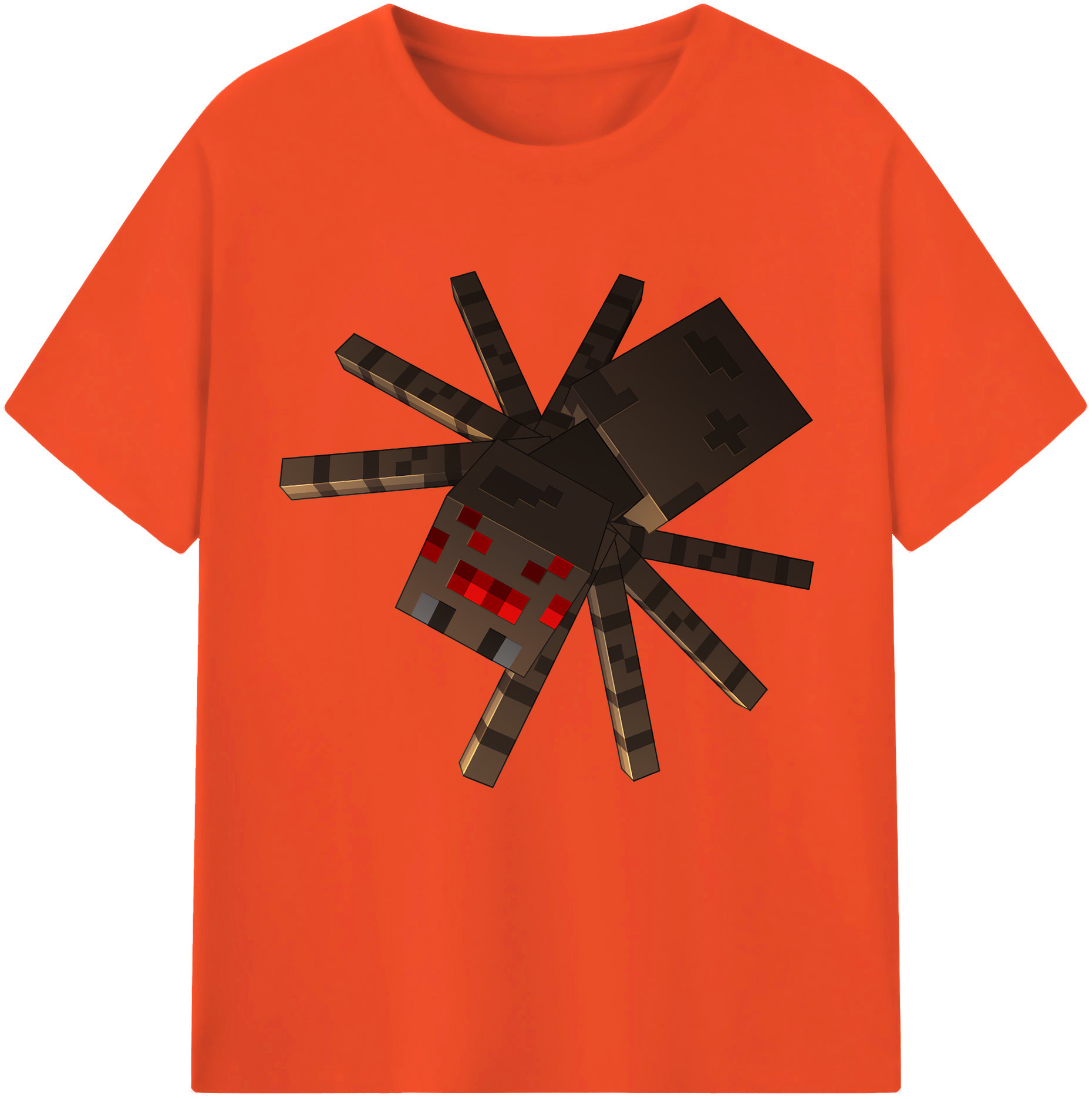 （画像用） マインクラフト ブロックの世界 Minecraft MC Block world 綿100％半袖Tシャツ（フロントプリント）