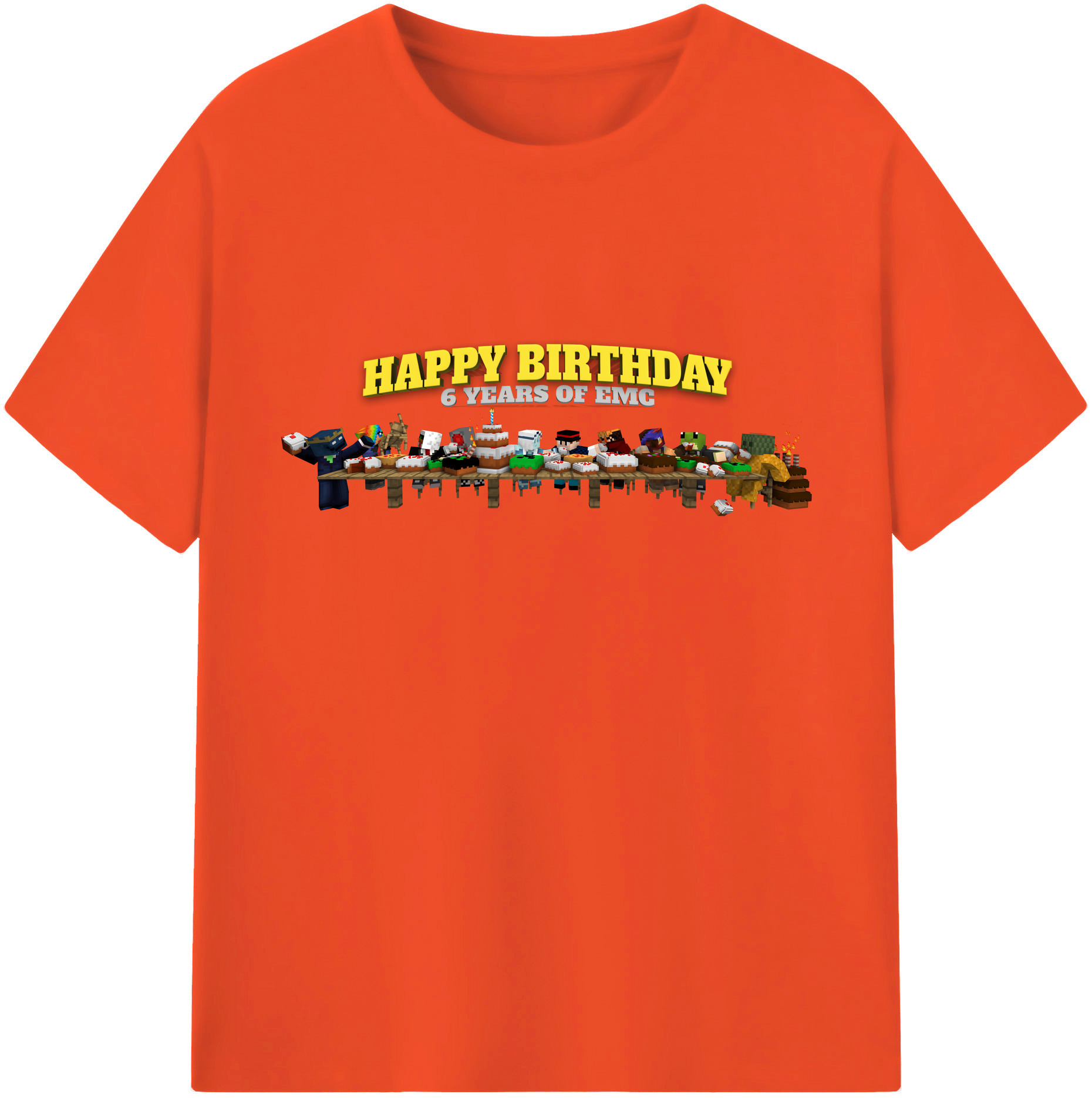 （画像用） マインクラフト ブロックの世界 Minecraft MC Block world 綿100％半袖Tシャツ（フロントプリント）