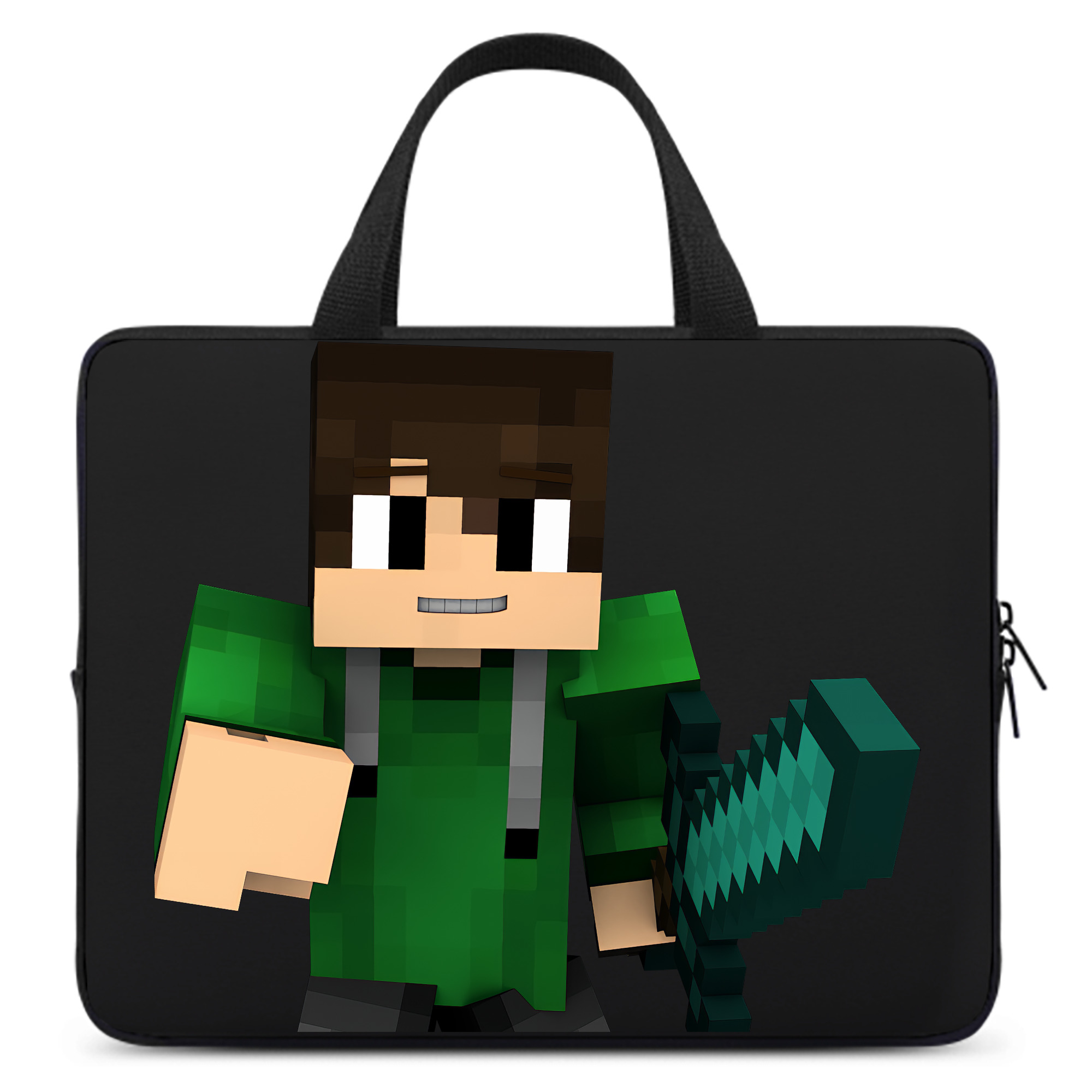 （画像用） マインクラフト ブロックの世界 Minecraft MC Block world 手提げノートパソコンバッグ
