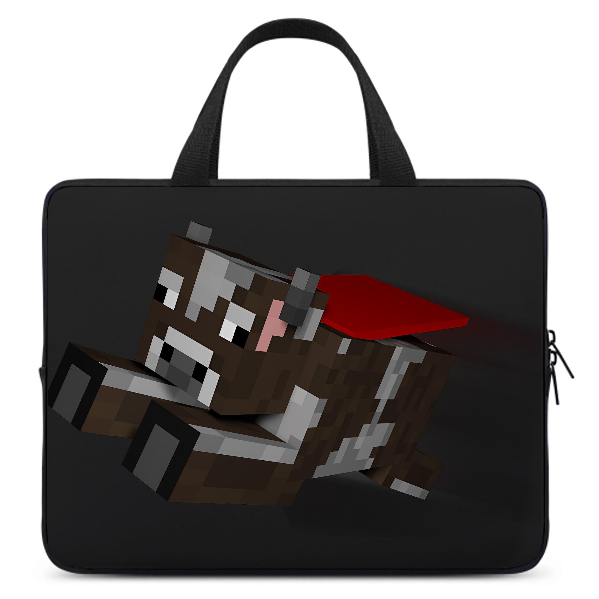 （画像用） マインクラフト ブロックの世界 Minecraft MC Block world 手提げノートパソコンバッグ