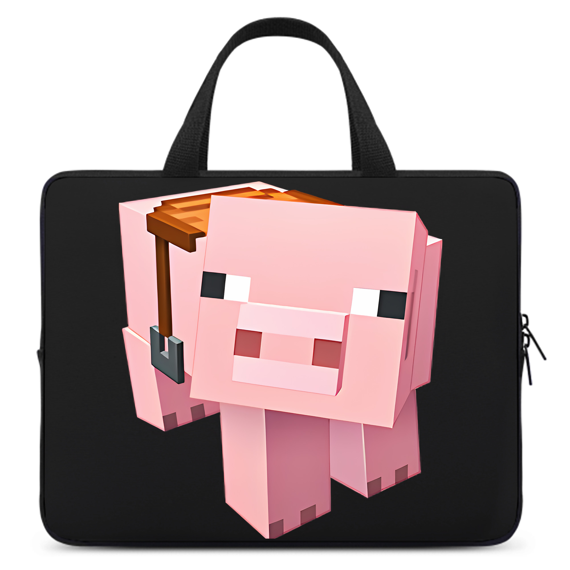 （画像用） マインクラフト ブロックの世界 Minecraft MC Block world 手提げノートパソコンバッグ