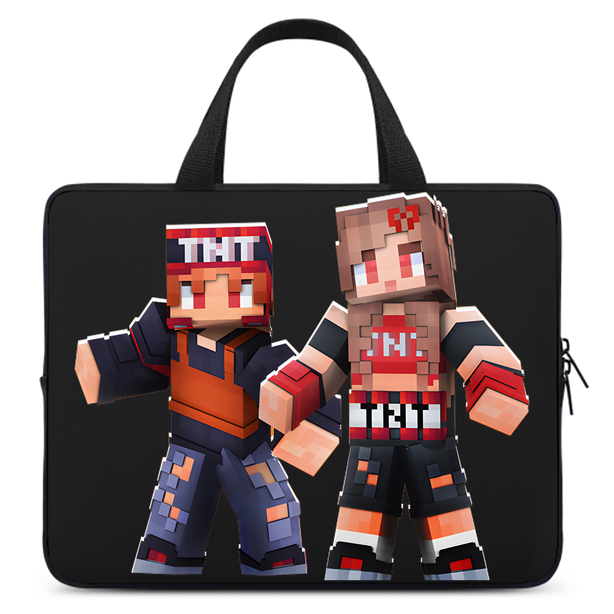 （画像用） マインクラフト ブロックの世界 Minecraft MC Block world 手提げノートパソコンバッグ