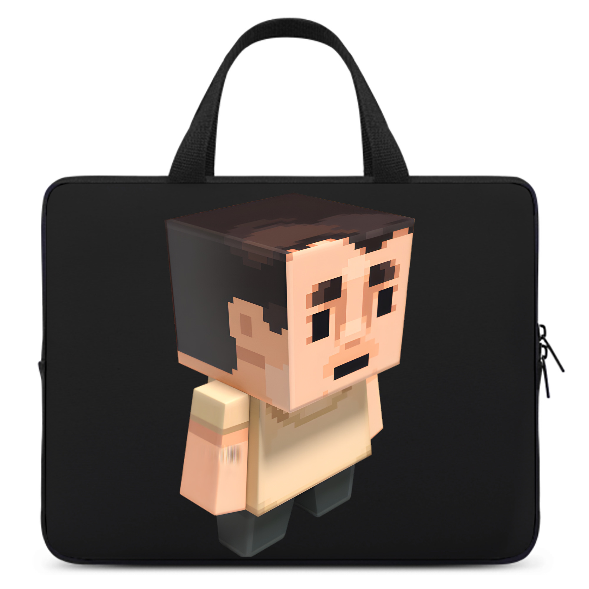 （画像用） マインクラフト ブロックの世界 Minecraft MC Block world 手提げノートパソコンバッグ