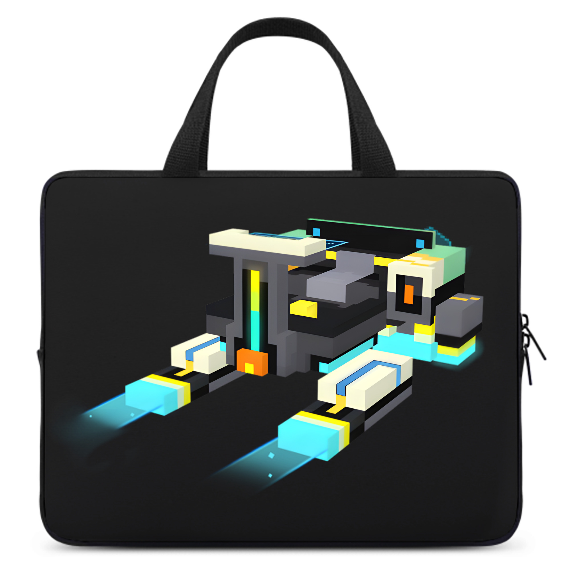 （画像用） マインクラフト ブロックの世界 Minecraft MC Block world 手提げノートパソコンバッグ
