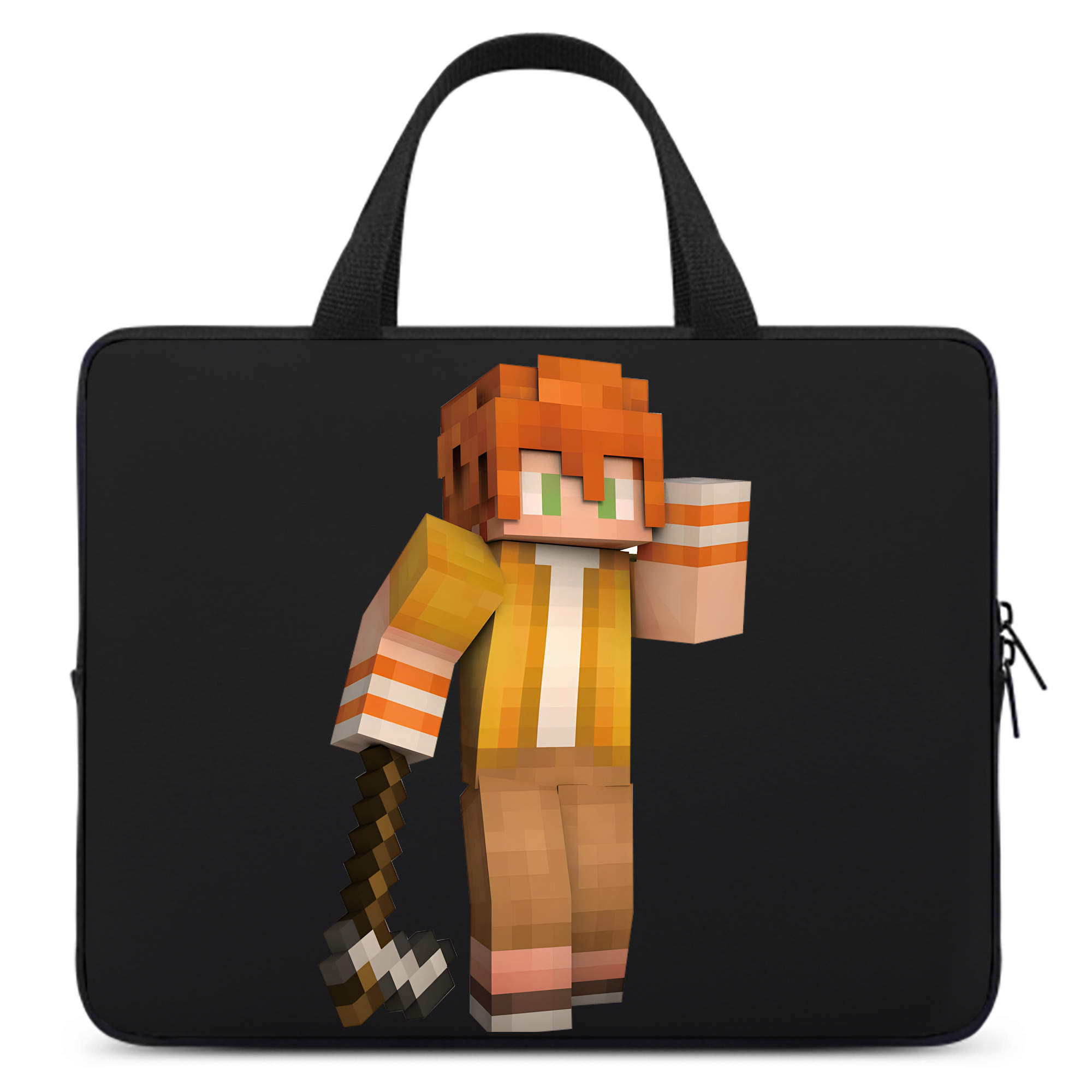 （画像用） マインクラフト ブロックの世界 Minecraft MC Block world 手提げノートパソコンバッグ
