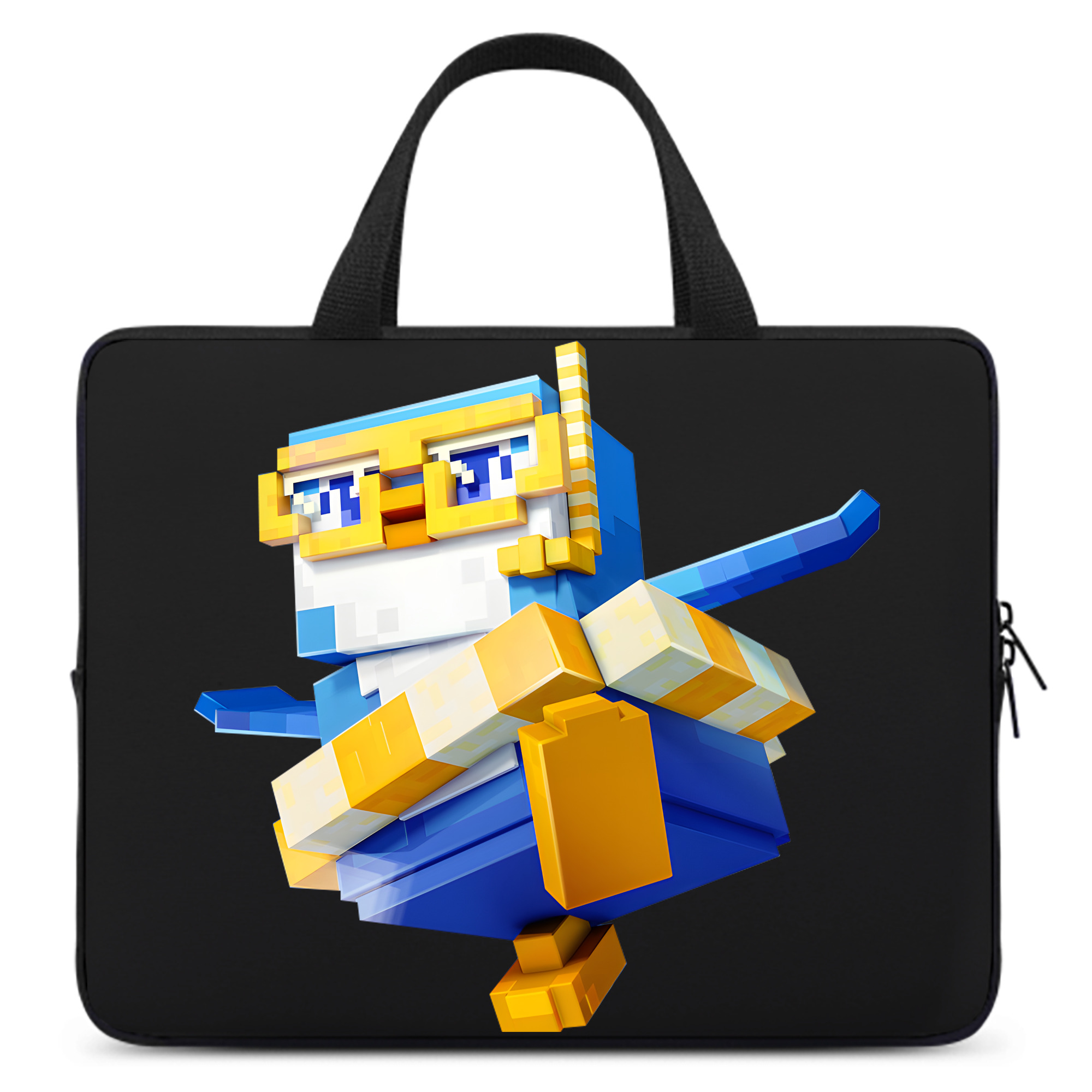 （画像用） マインクラフト ブロックの世界 Minecraft MC Block world 手提げノートパソコンバッグ