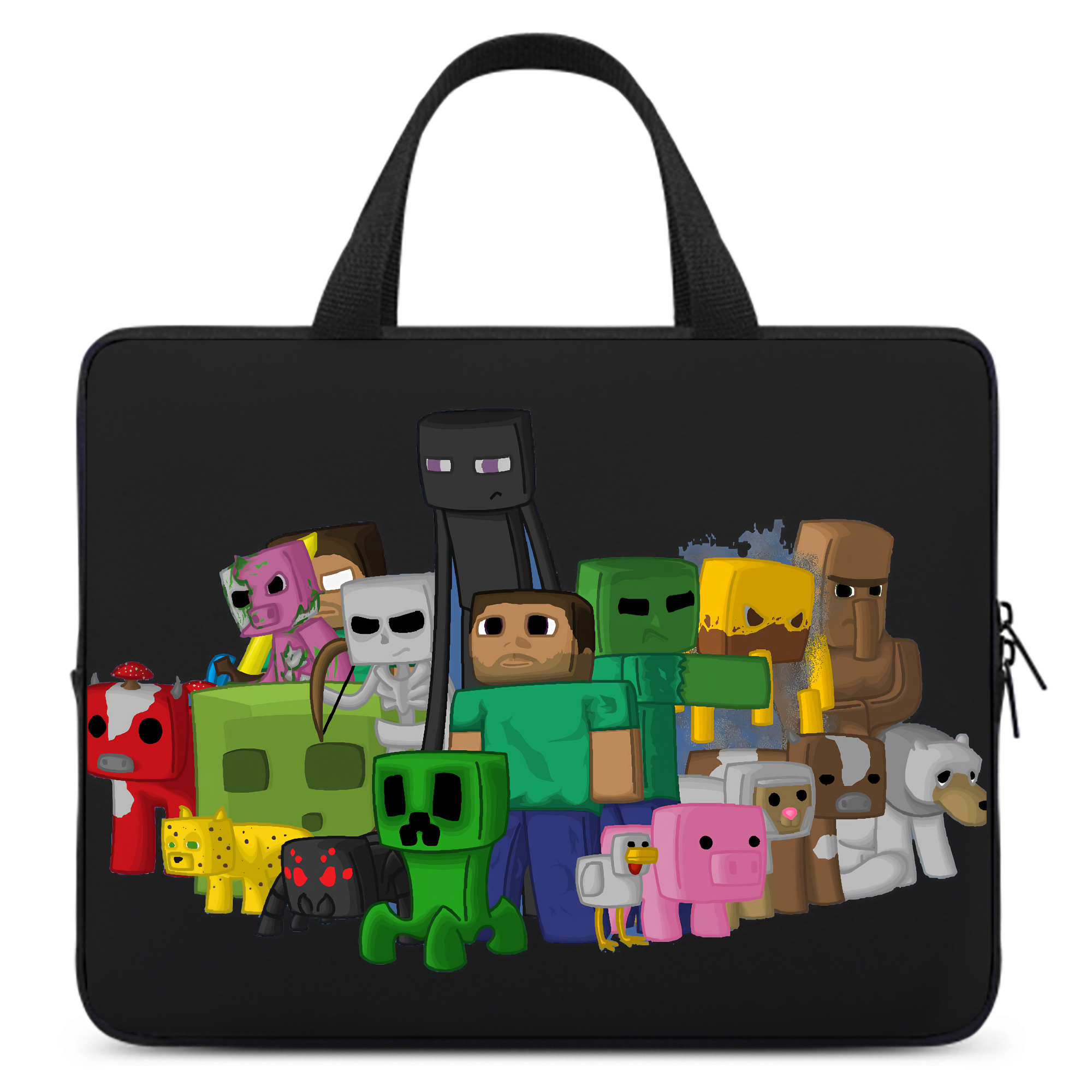 （画像用） マインクラフト ブロックの世界 Minecraft MC Block world 手提げノートパソコンバッグ