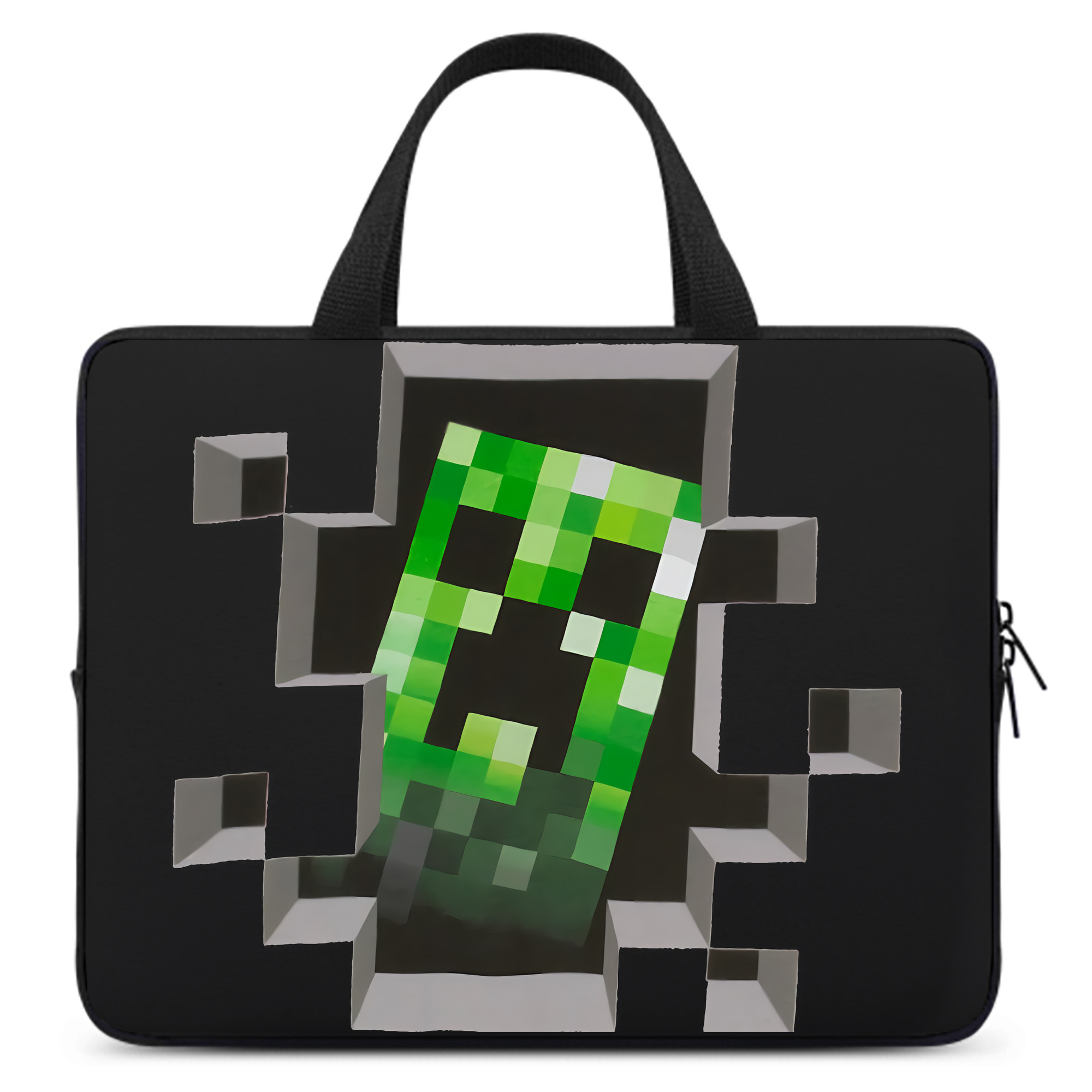 （画像用） マインクラフト ブロックの世界 Minecraft MC Block world 手提げノートパソコンバッグ