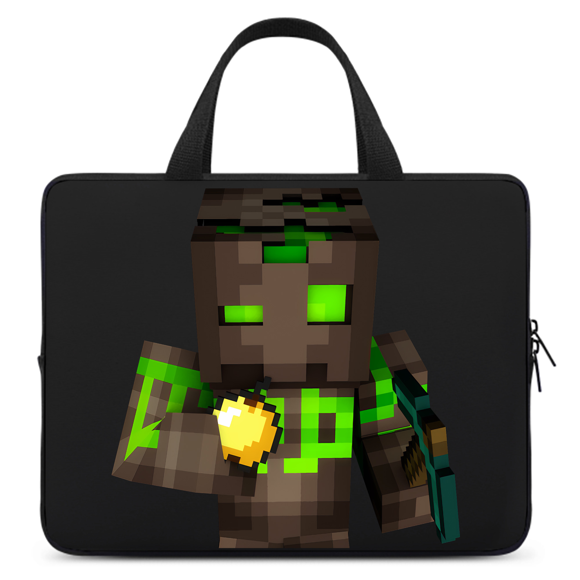 （画像用） マインクラフト ブロックの世界 Minecraft MC Block world 手提げノートパソコンバッグ