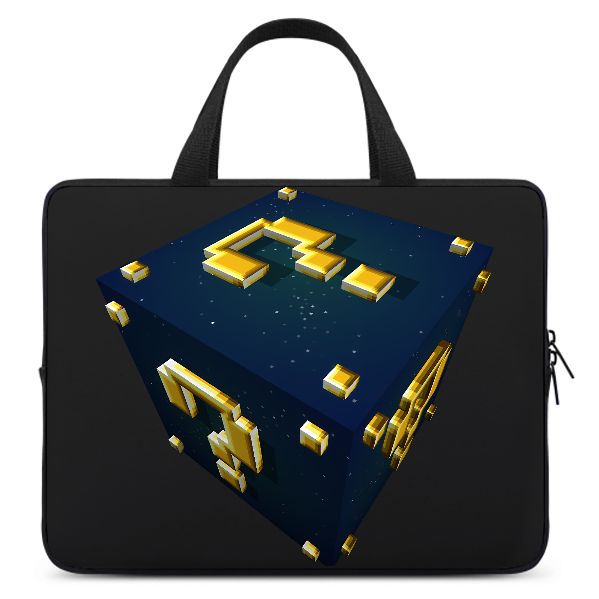 （画像用） マインクラフト ブロックの世界 Minecraft MC Block world 手提げノートパソコンバッグ