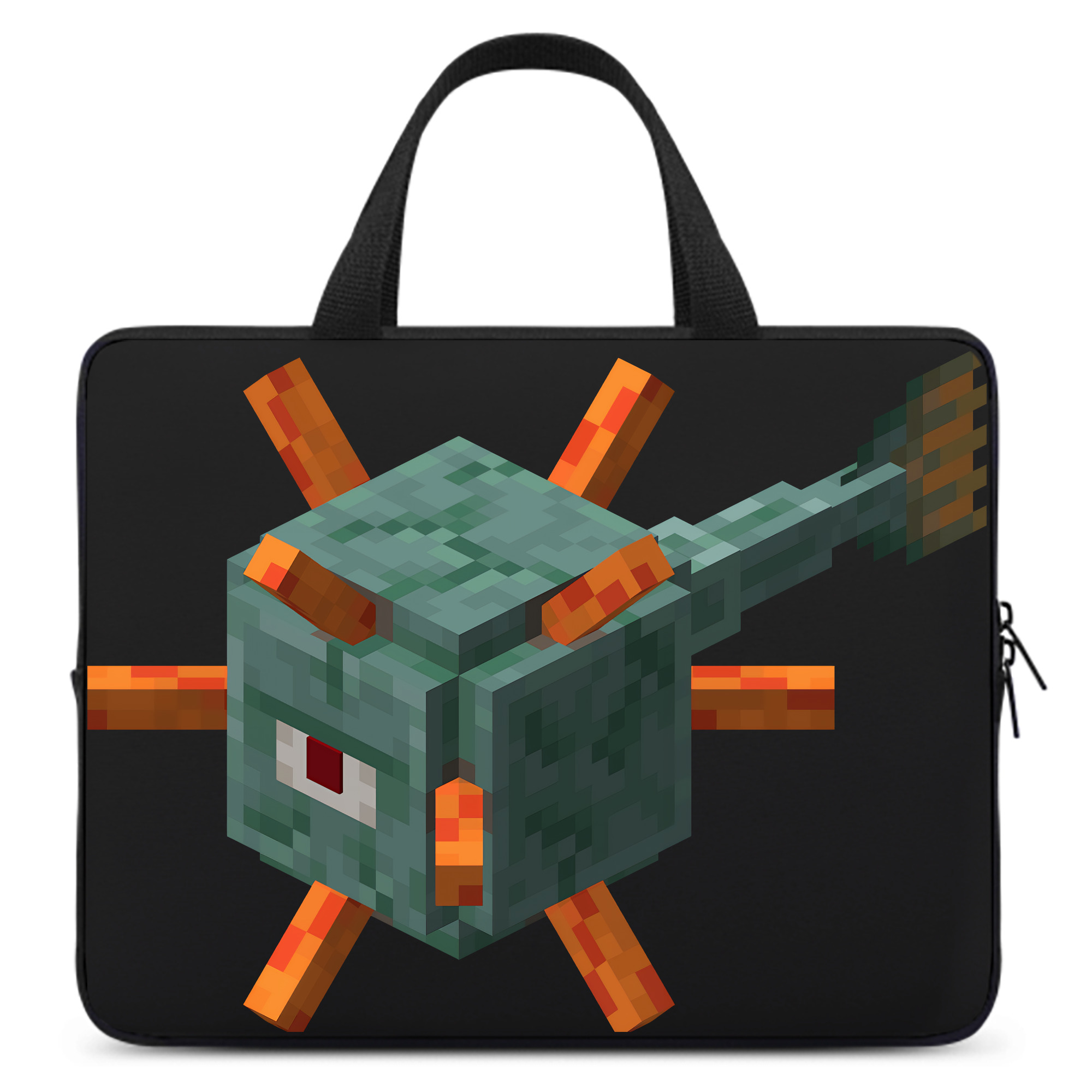 （画像用） マインクラフト ブロックの世界 Minecraft MC Block world 手提げノートパソコンバッグ
