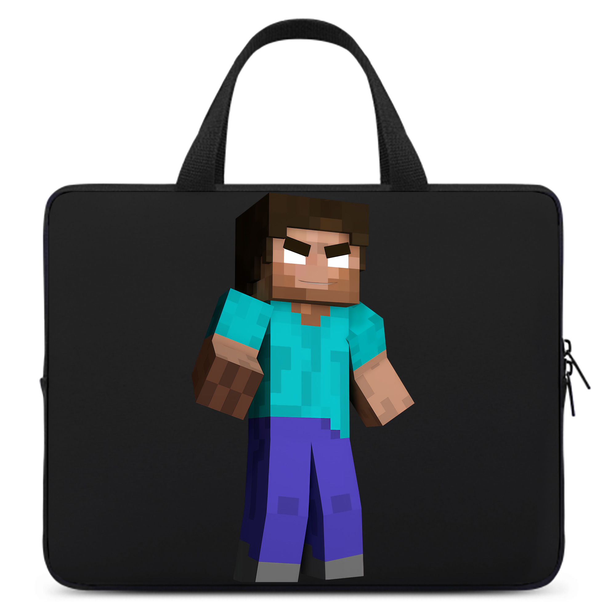 （画像用） マインクラフト ブロックの世界 Minecraft MC Block world 手提げノートパソコンバッグ