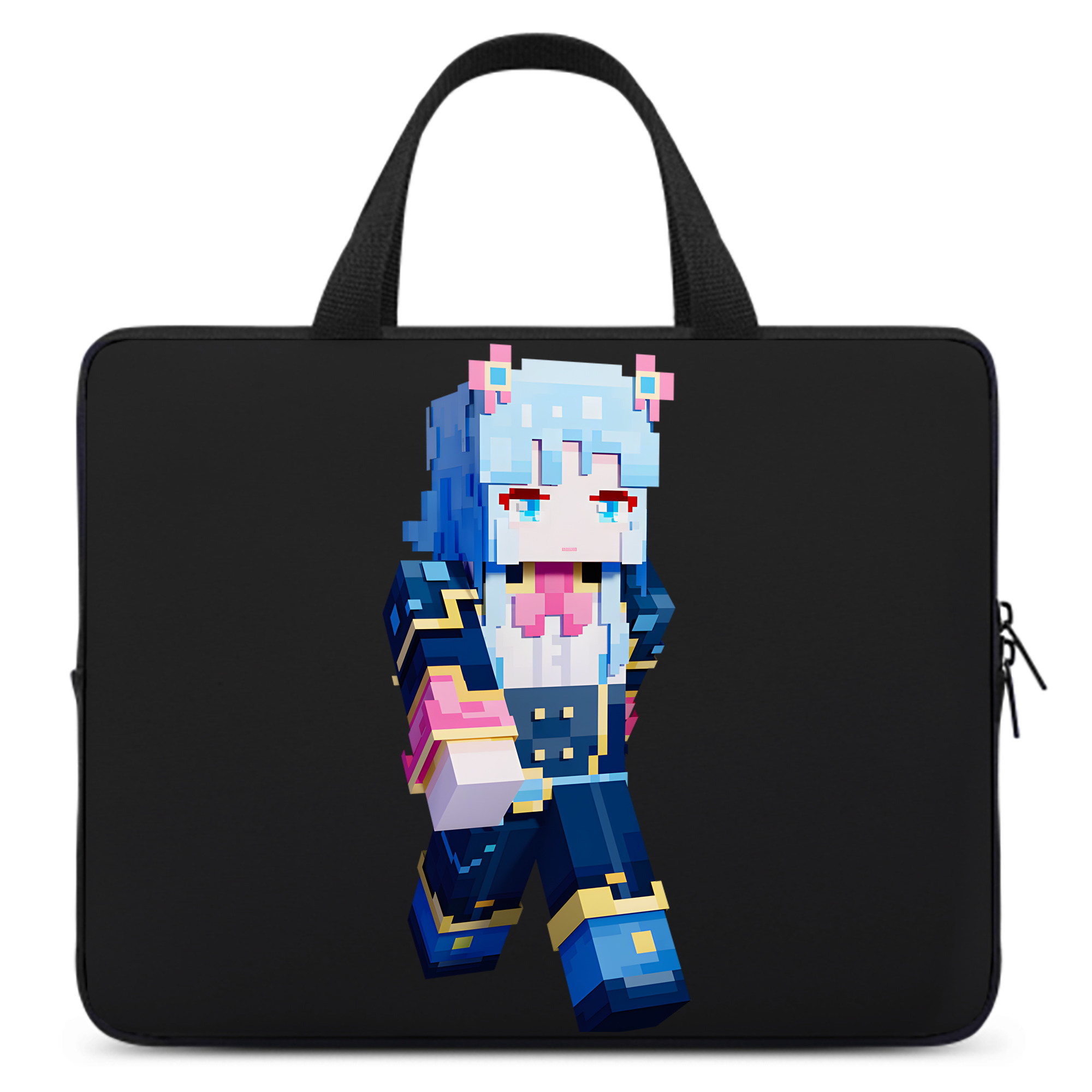 （画像用） マインクラフト ブロックの世界 Minecraft MC Block world 手提げノートパソコンバッグ
