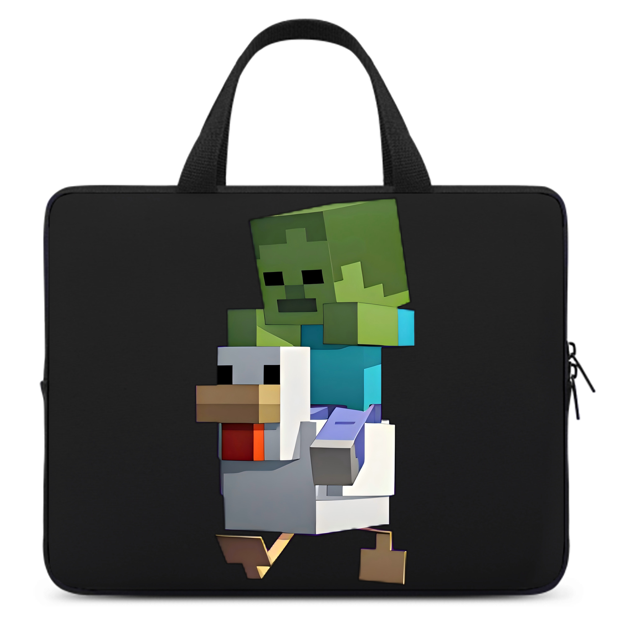（画像用） マインクラフト ブロックの世界 Minecraft MC Block world 手提げノートパソコンバッグ