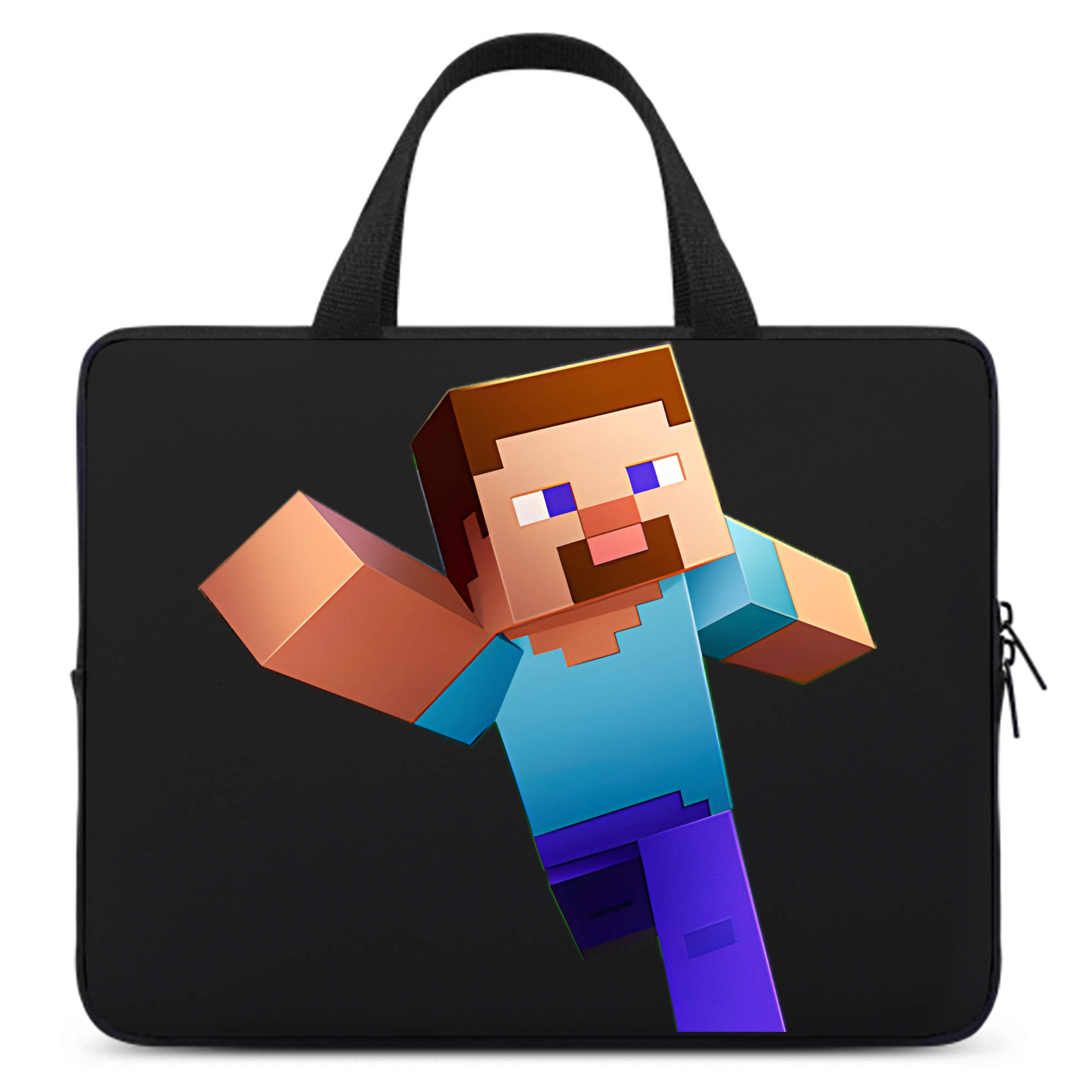 （画像用） マインクラフト ブロックの世界 Minecraft MC Block world 手提げノートパソコンバッグ