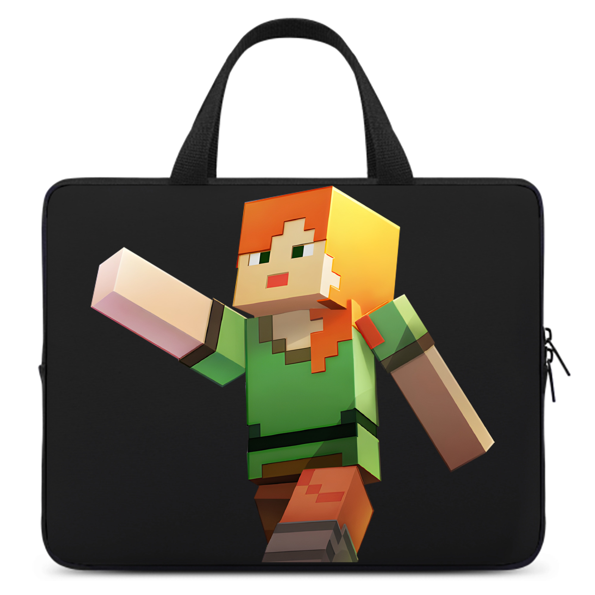 （画像用） マインクラフト ブロックの世界 Minecraft MC Block world 手提げノートパソコンバッグ