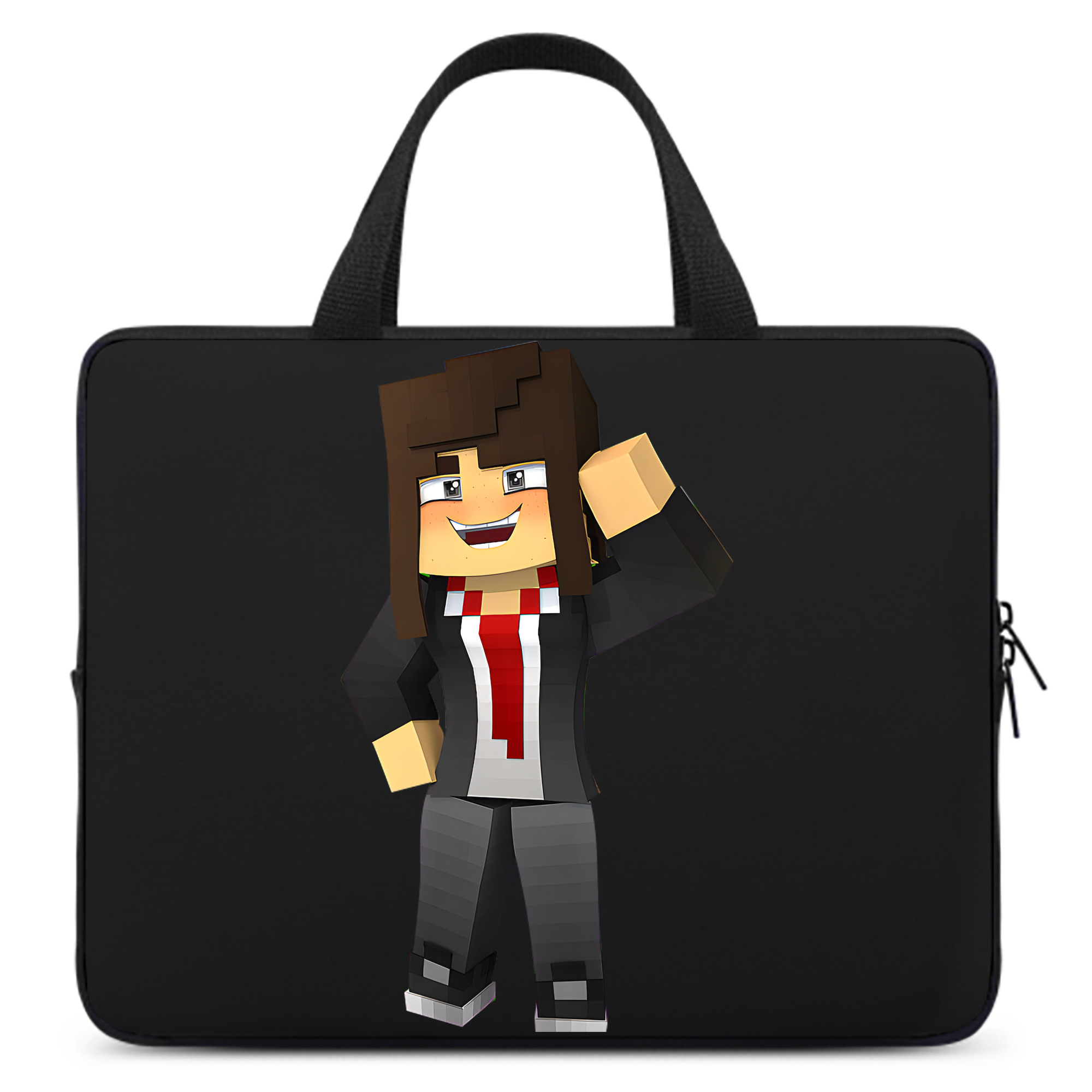 （画像用） マインクラフト ブロックの世界 Minecraft MC Block world 手提げノートパソコンバッグ