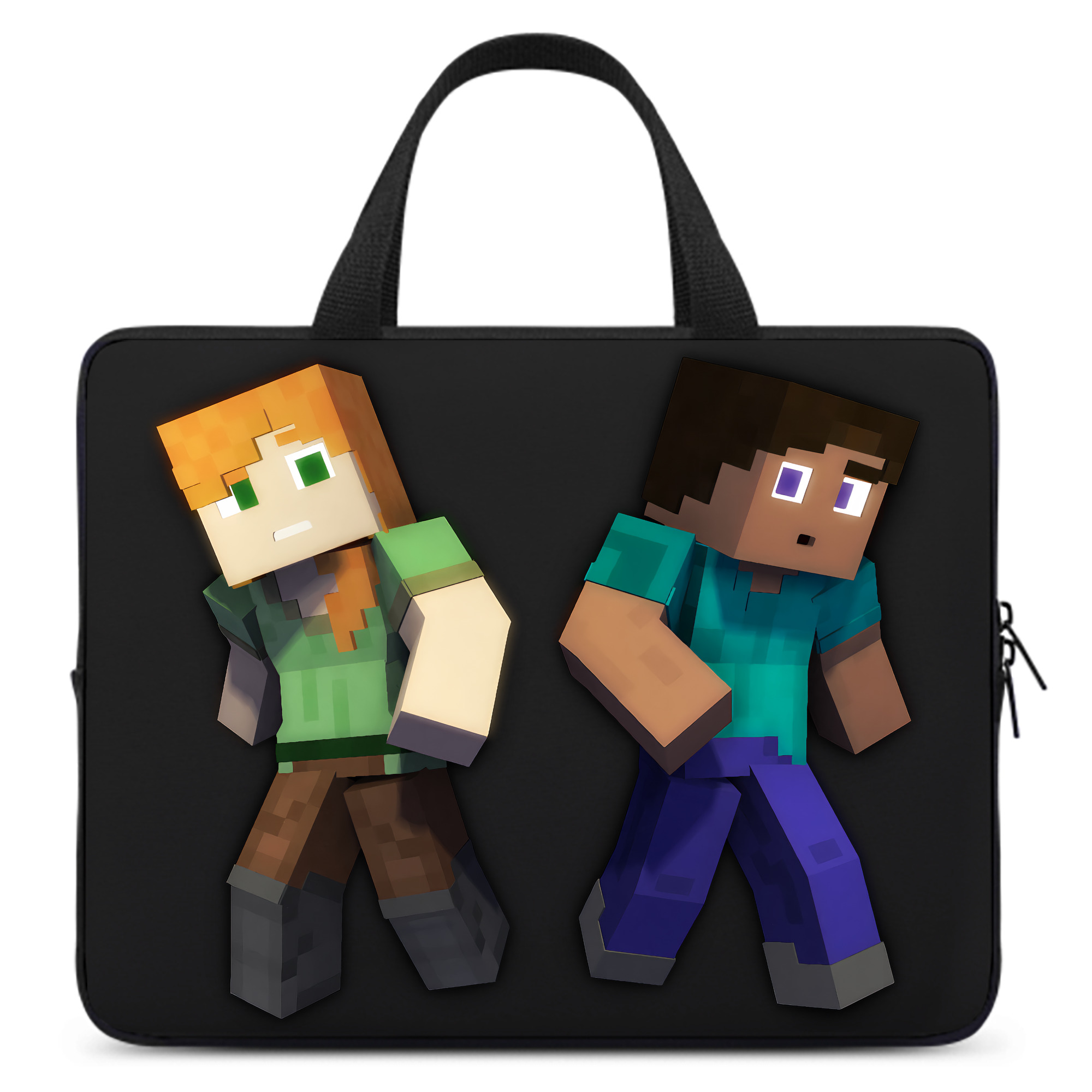 （画像用） マインクラフト ブロックの世界 Minecraft MC Block world 手提げノートパソコンバッグ