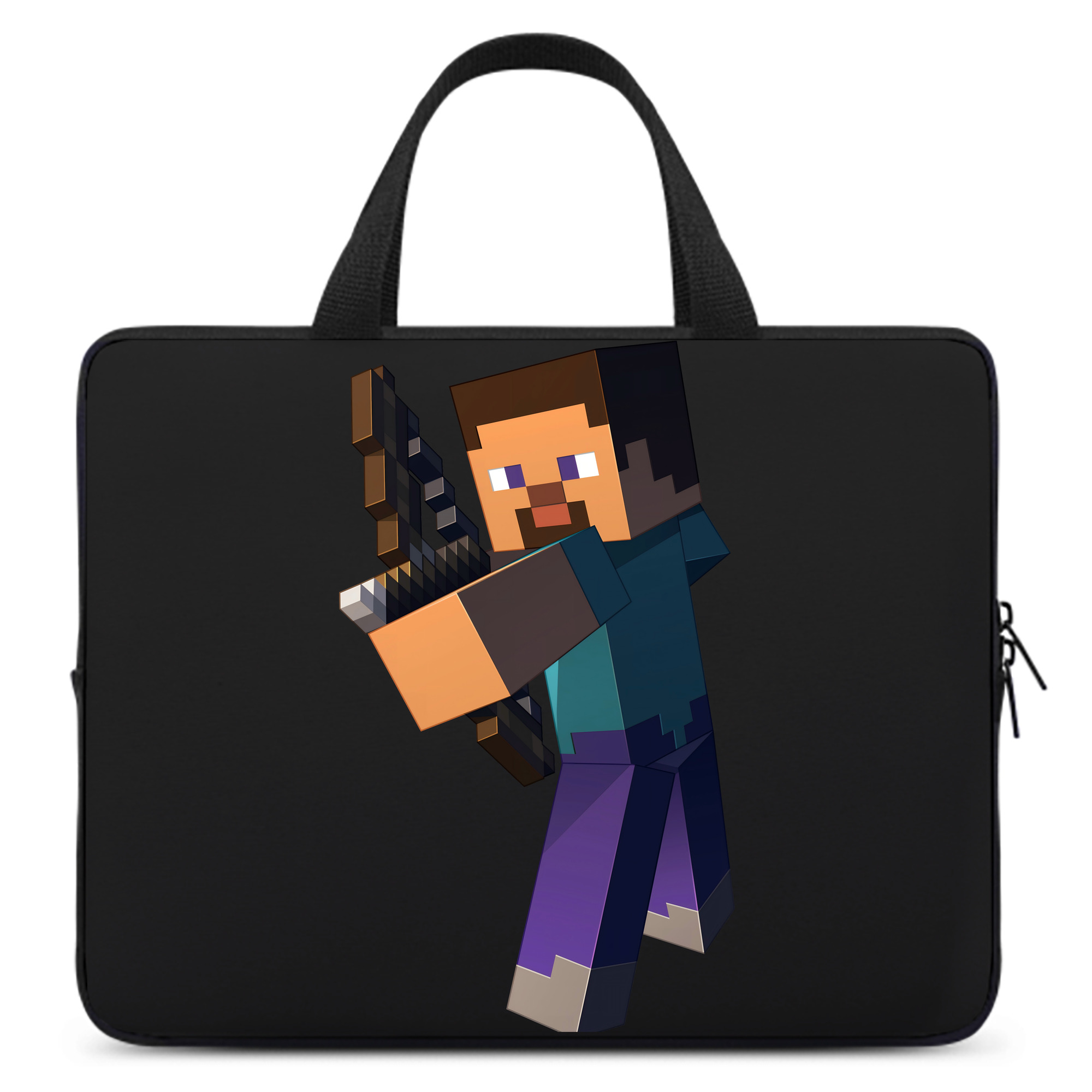 （画像用） マインクラフト ブロックの世界 Minecraft MC Block world 手提げノートパソコンバッグ