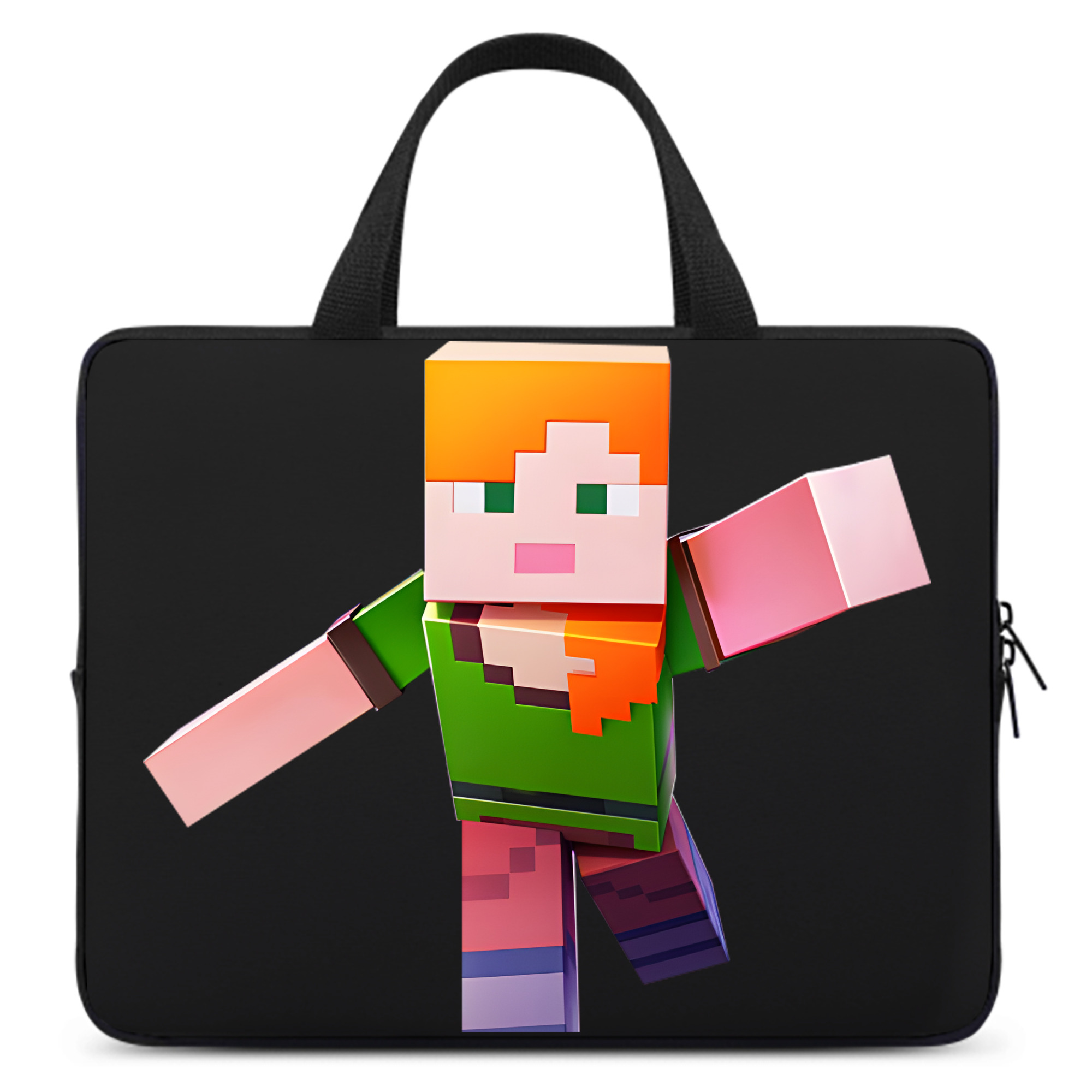 （画像用） マインクラフト ブロックの世界 Minecraft MC Block world 手提げノートパソコンバッグ