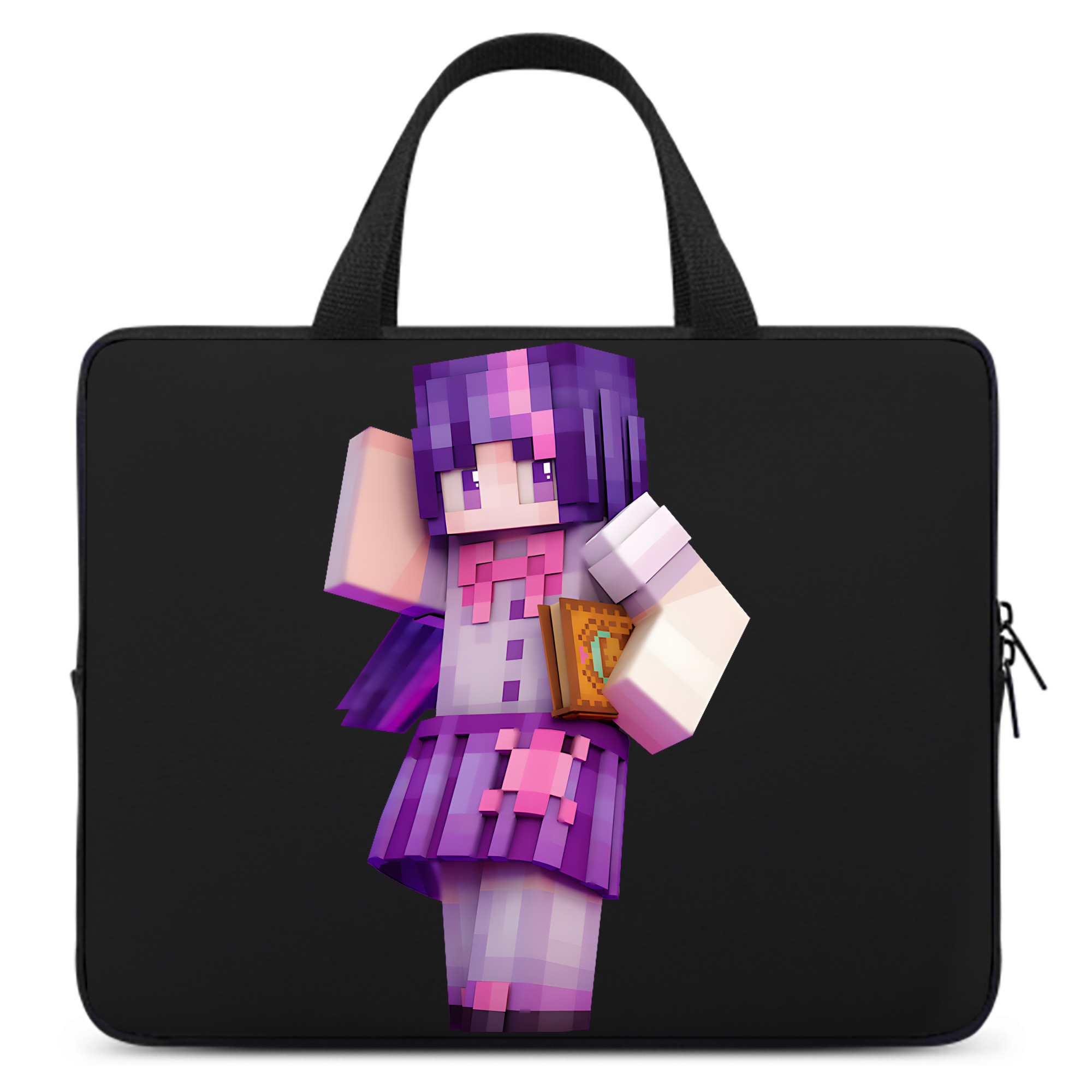 （画像用） マインクラフト ブロックの世界 Minecraft MC Block world 手提げノートパソコンバッグ