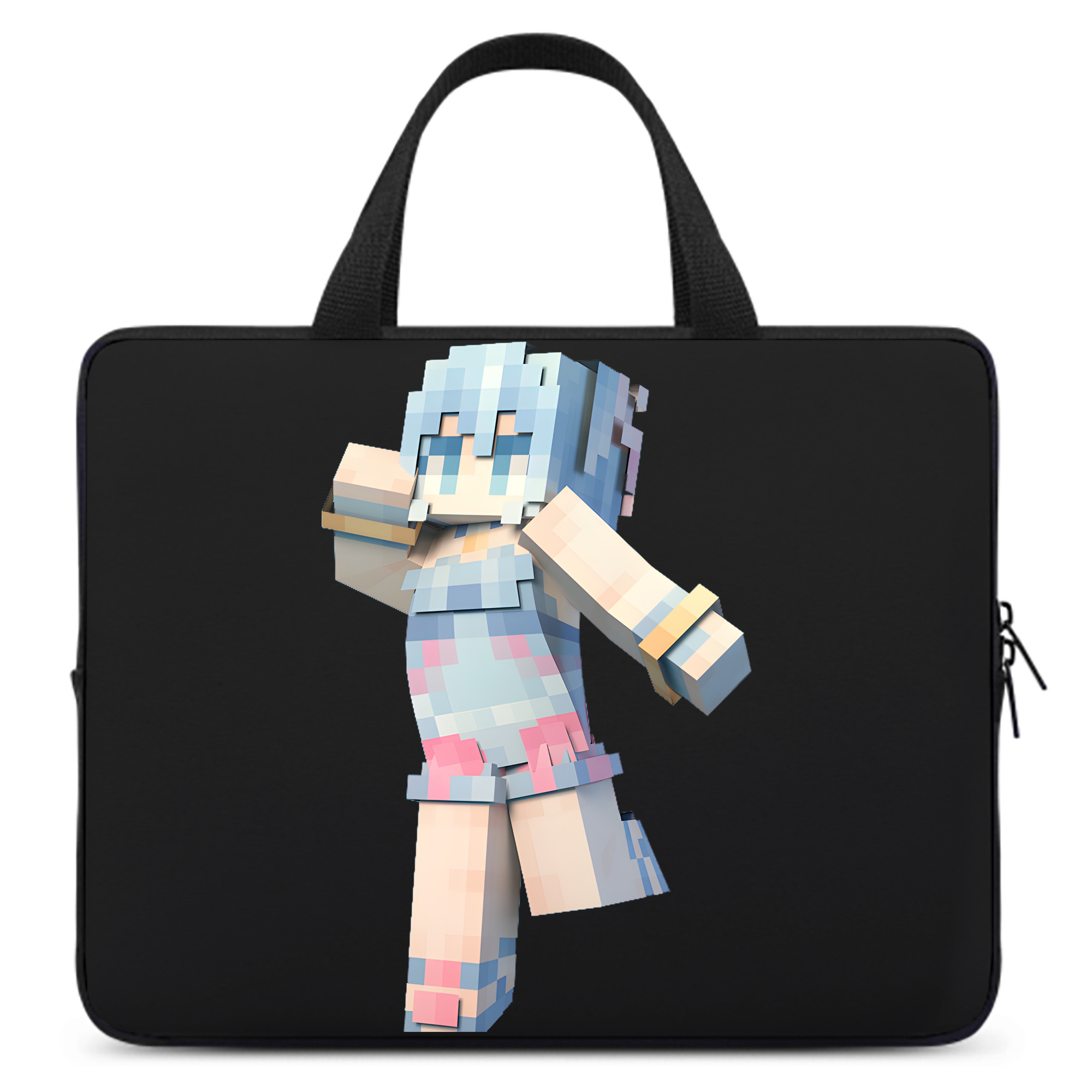 （画像用） マインクラフト ブロックの世界 Minecraft MC Block world 手提げノートパソコンバッグ