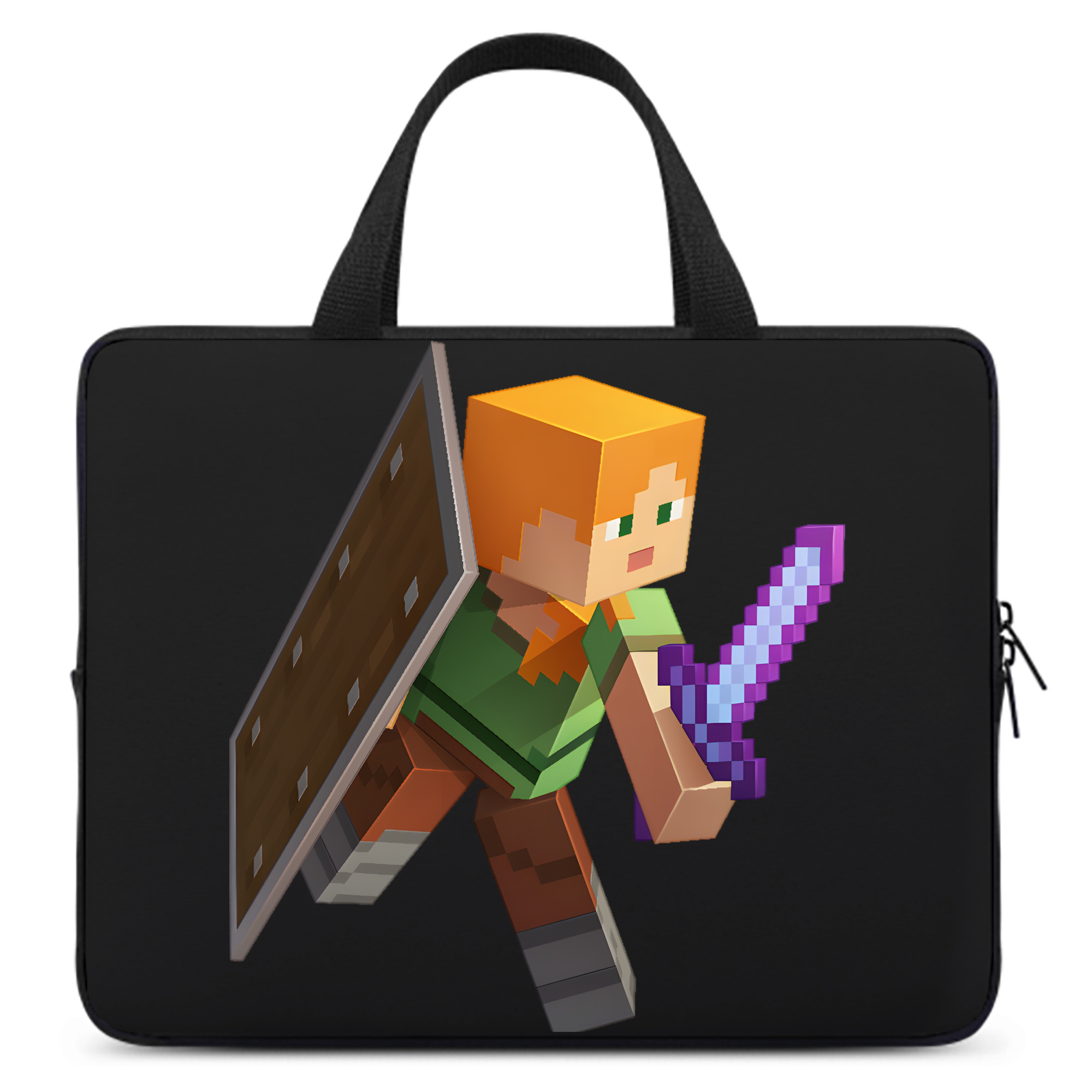 （画像用） マインクラフト ブロックの世界 Minecraft MC Block world 手提げノートパソコンバッグ