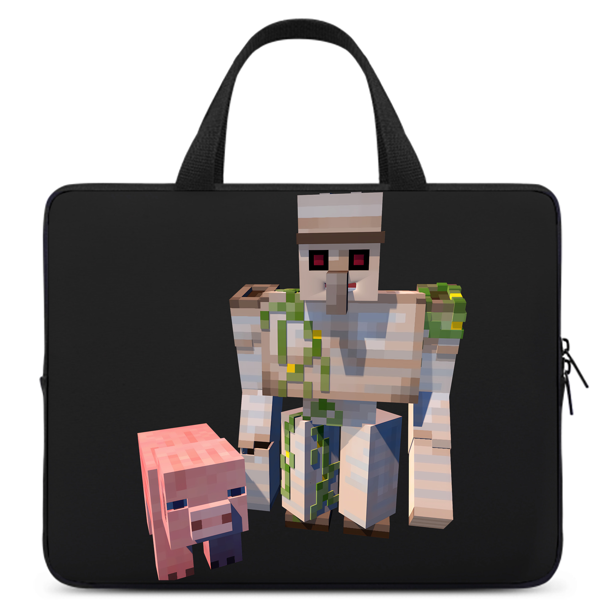 （画像用） マインクラフト ブロックの世界 Minecraft MC Block world 手提げノートパソコンバッグ