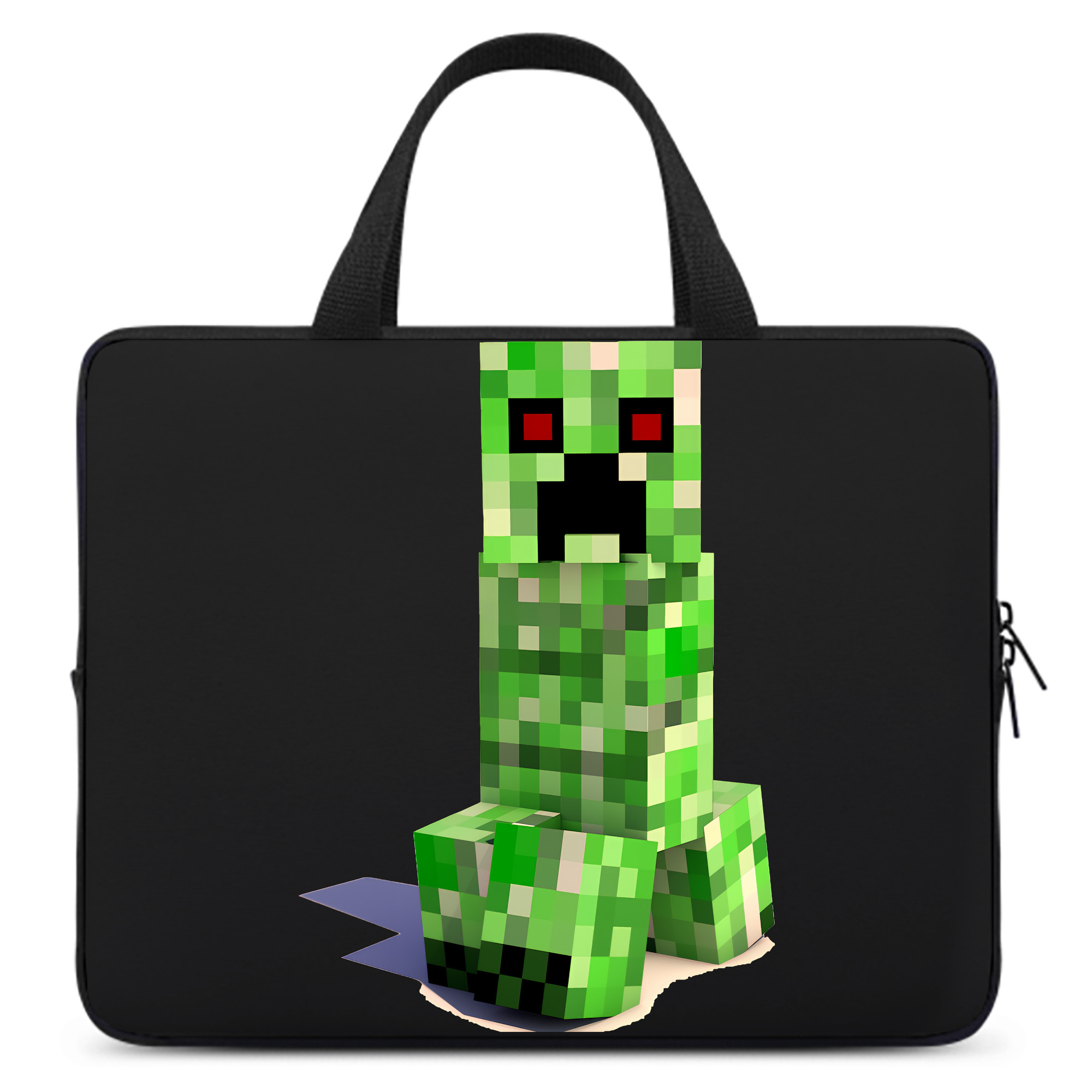 （画像用） マインクラフト ブロックの世界 Minecraft MC Block world 手提げノートパソコンバッグ