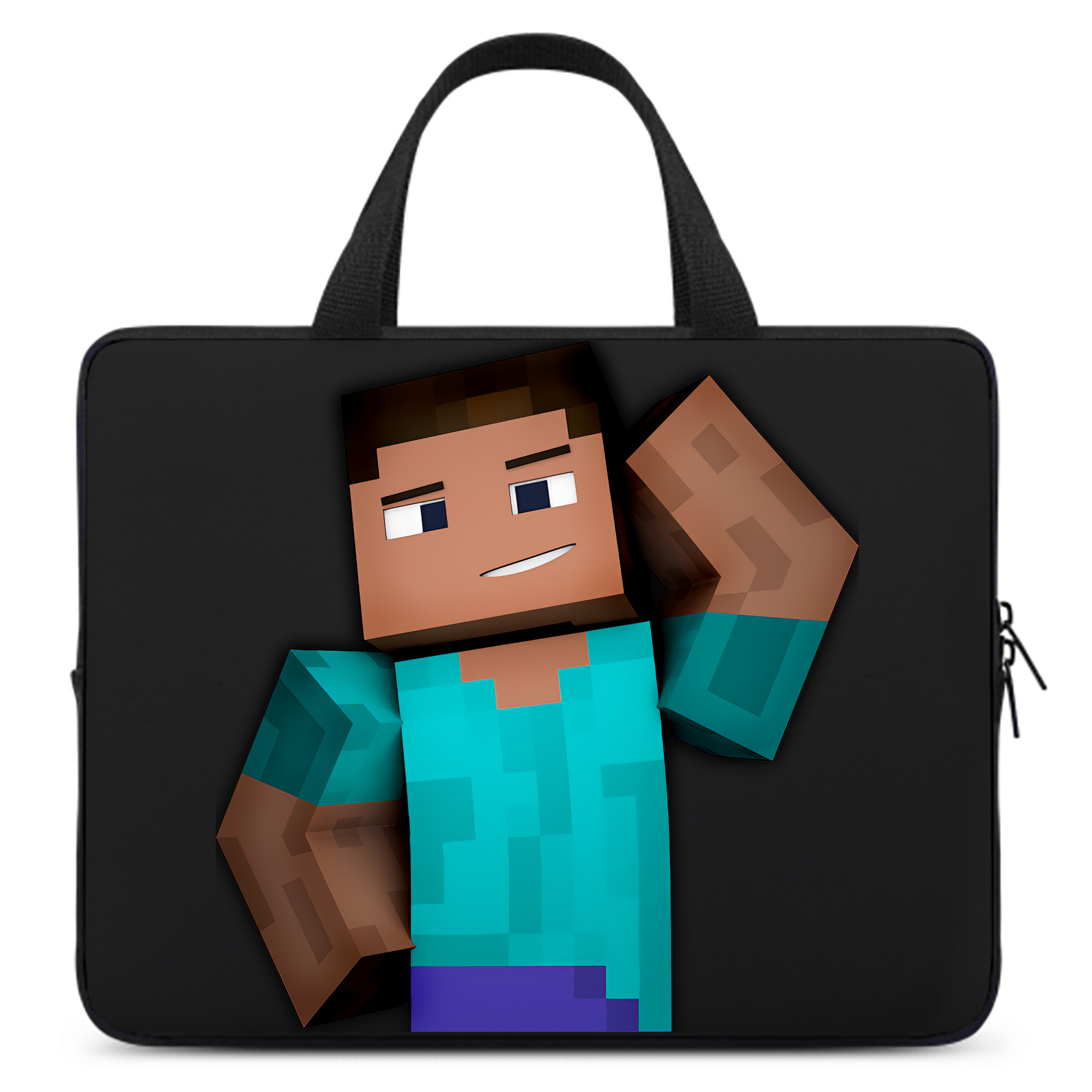 （画像用） マインクラフト ブロックの世界 Minecraft MC Block world 手提げノートパソコンバッグ