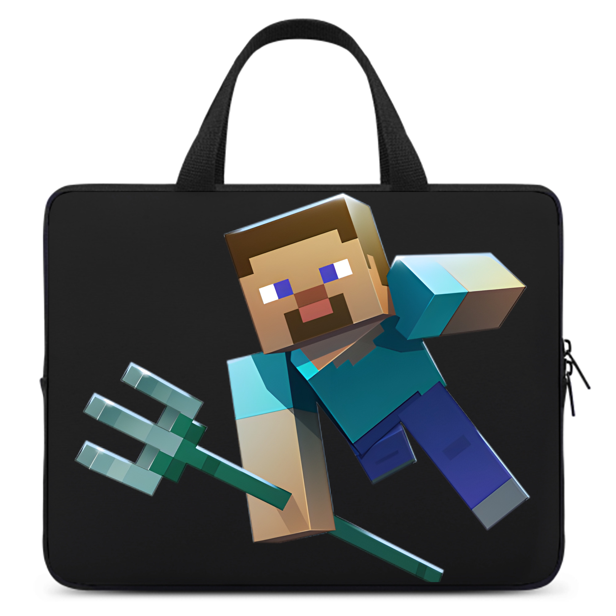 （画像用） マインクラフト ブロックの世界 Minecraft MC Block world 手提げノートパソコンバッグ