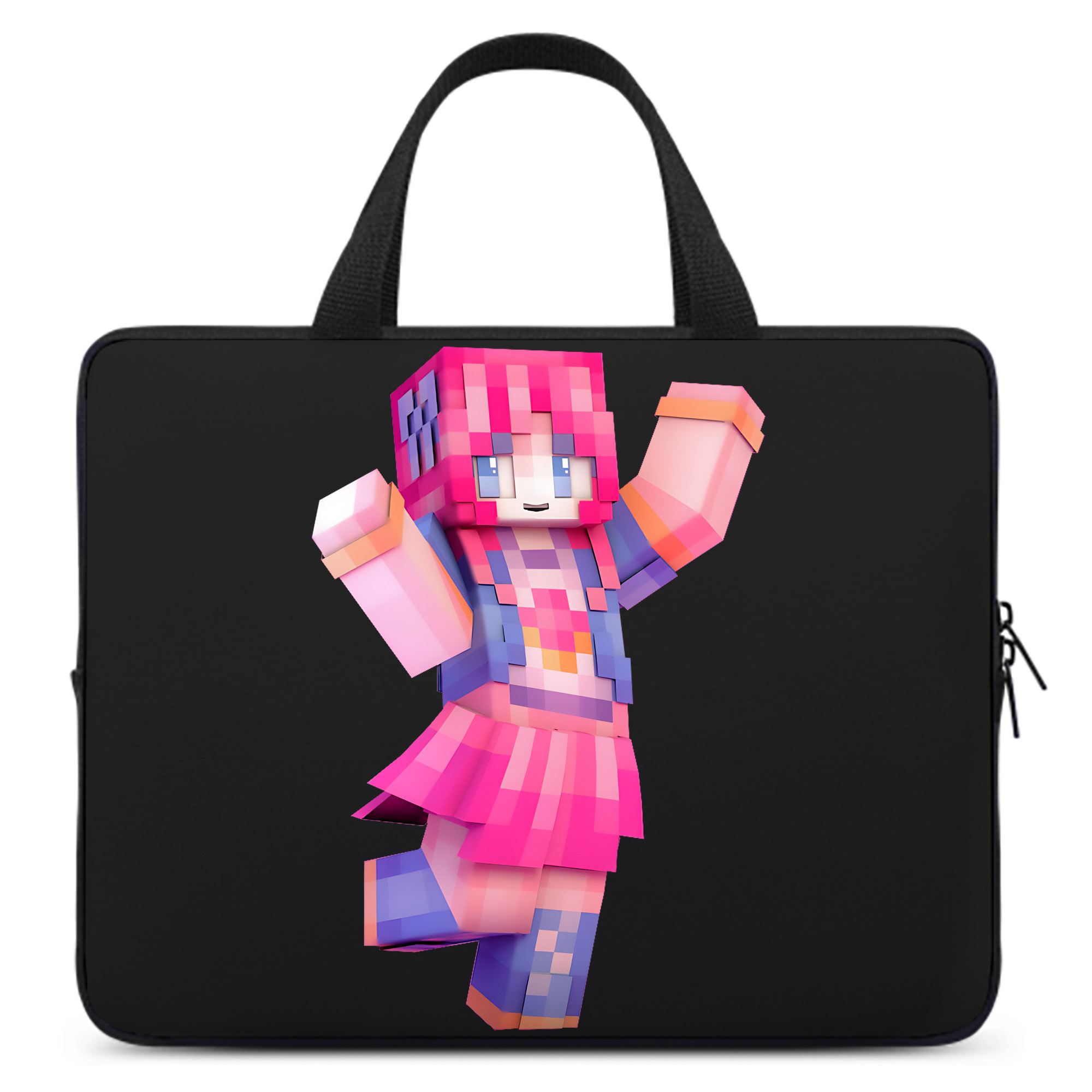 （画像用） マインクラフト ブロックの世界 Minecraft MC Block world 手提げノートパソコンバッグ