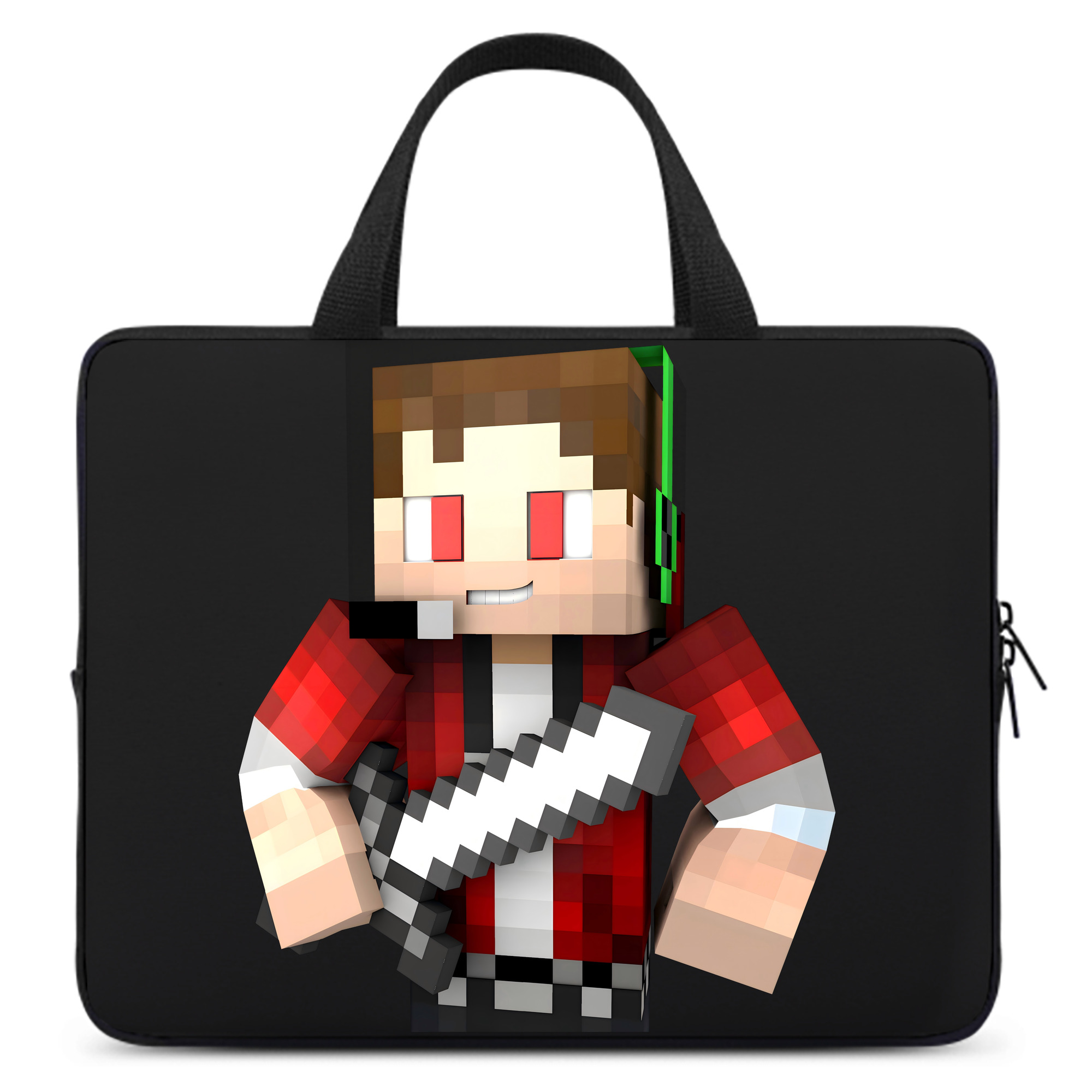 （画像用） マインクラフト ブロックの世界 Minecraft MC Block world 手提げノートパソコンバッグ