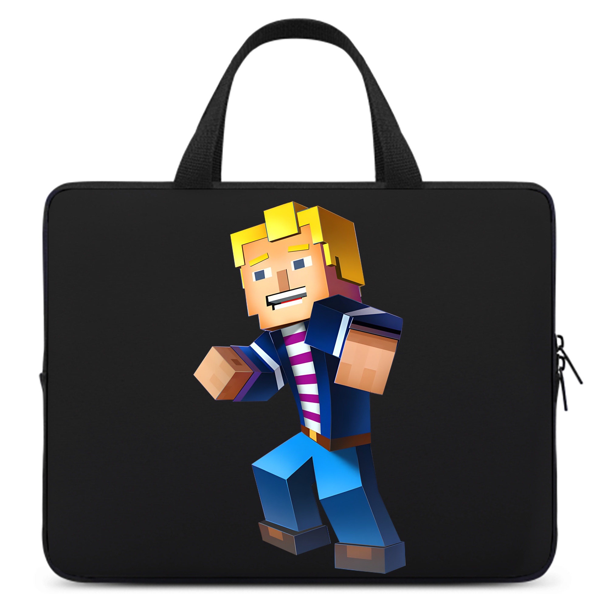 （画像用） マインクラフト ブロックの世界 Minecraft MC Block world 手提げノートパソコンバッグ