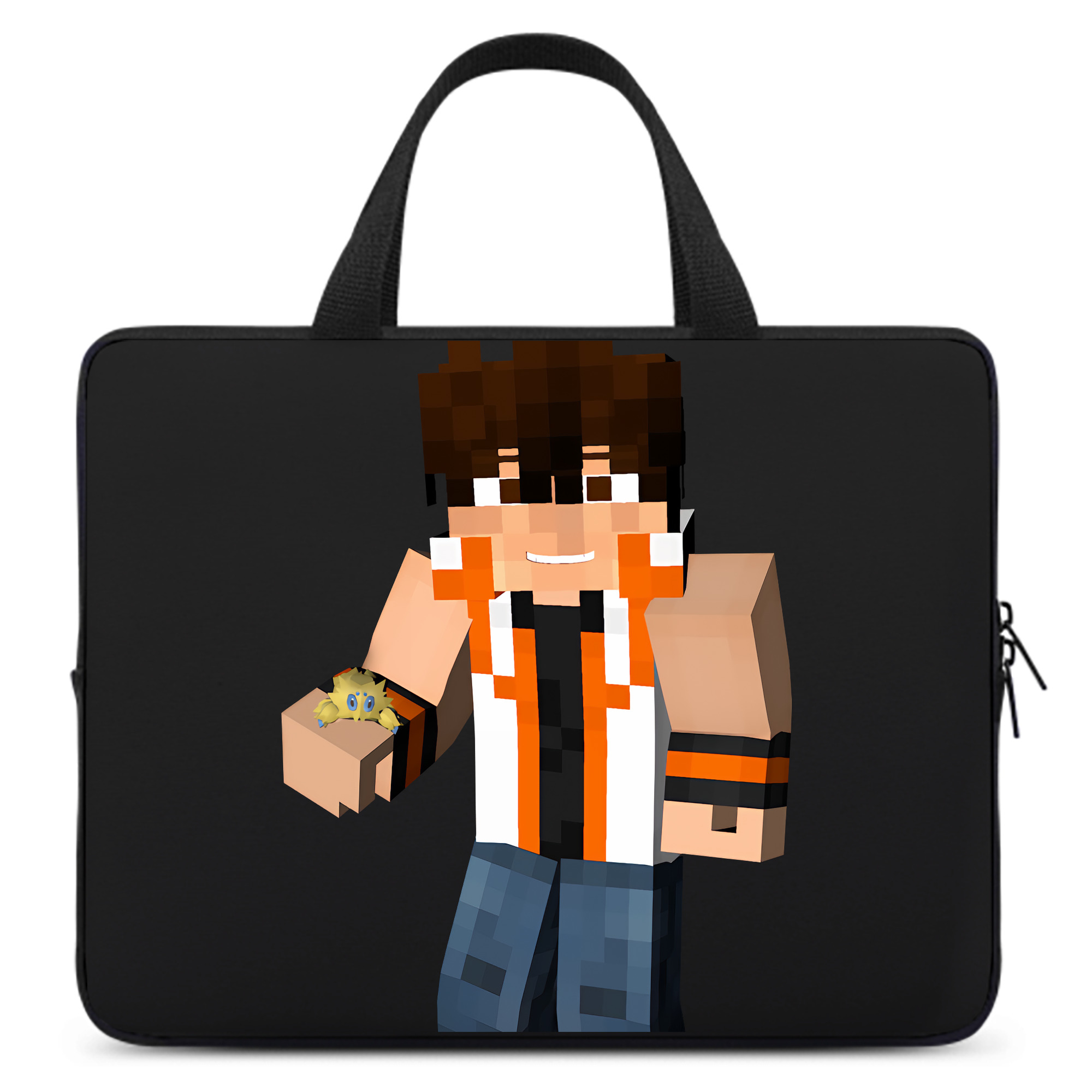 （画像用） マインクラフト ブロックの世界 Minecraft MC Block world 手提げノートパソコンバッグ