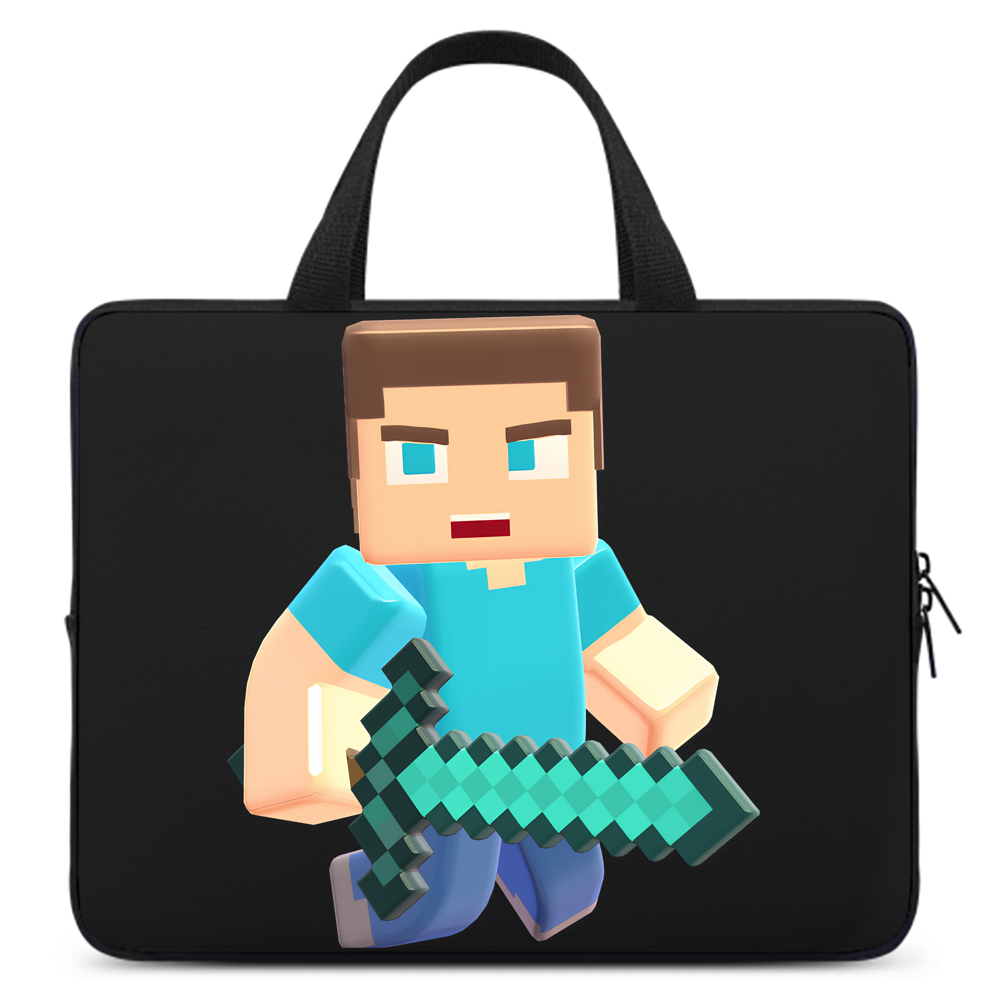 （画像用） マインクラフト ブロックの世界 Minecraft MC Block world 手提げノートパソコンバッグ