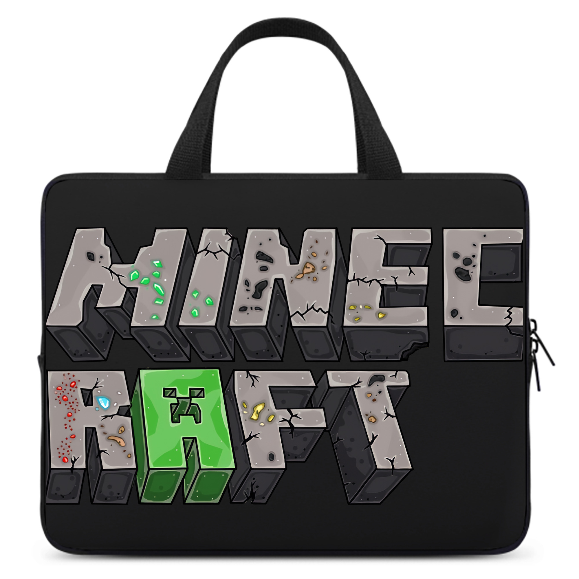 （画像用） マインクラフト ブロックの世界 Minecraft MC Block world 手提げノートパソコンバッグ