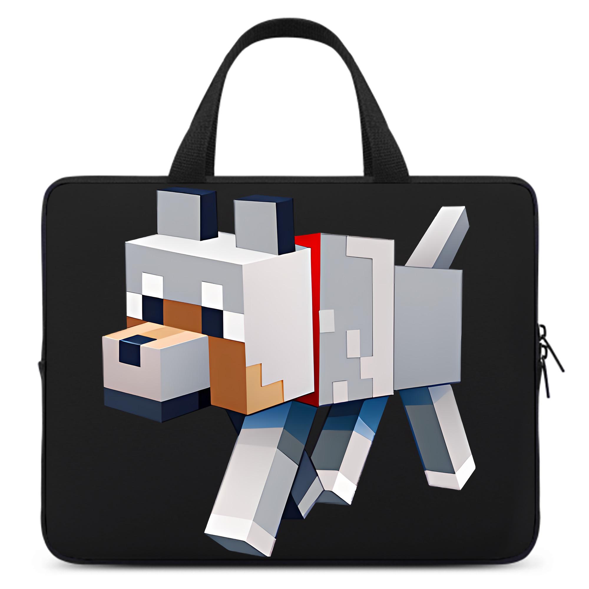 （画像用） マインクラフト ブロックの世界 Minecraft MC Block world 手提げノートパソコンバッグ