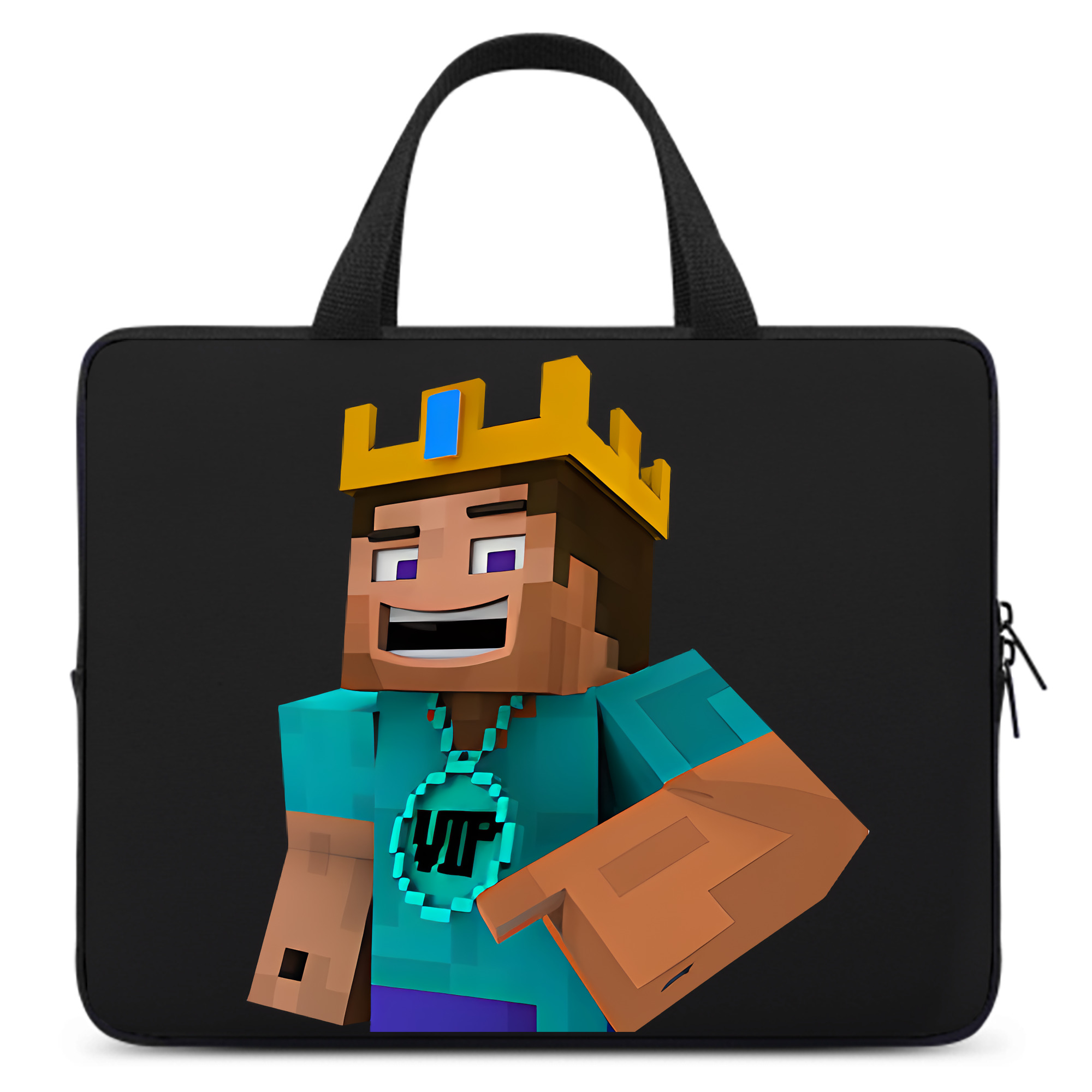 （画像用） マインクラフト ブロックの世界 Minecraft MC Block world 手提げノートパソコンバッグ