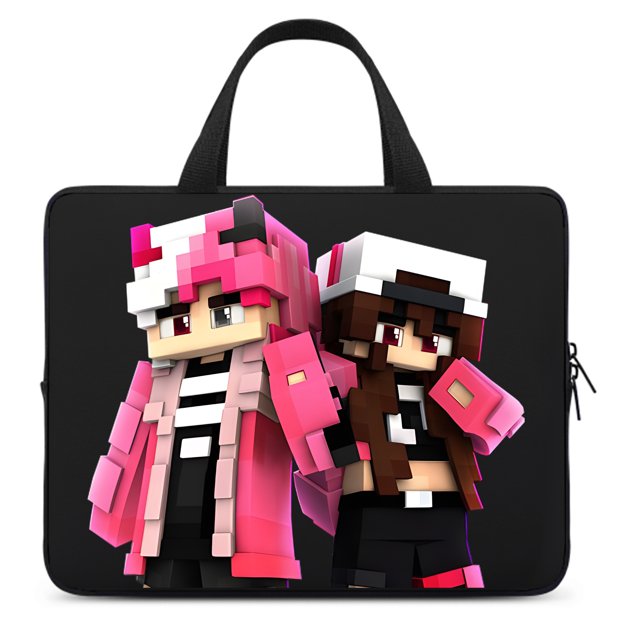 （画像用） マインクラフト ブロックの世界 Minecraft MC Block world 手提げノートパソコンバッグ