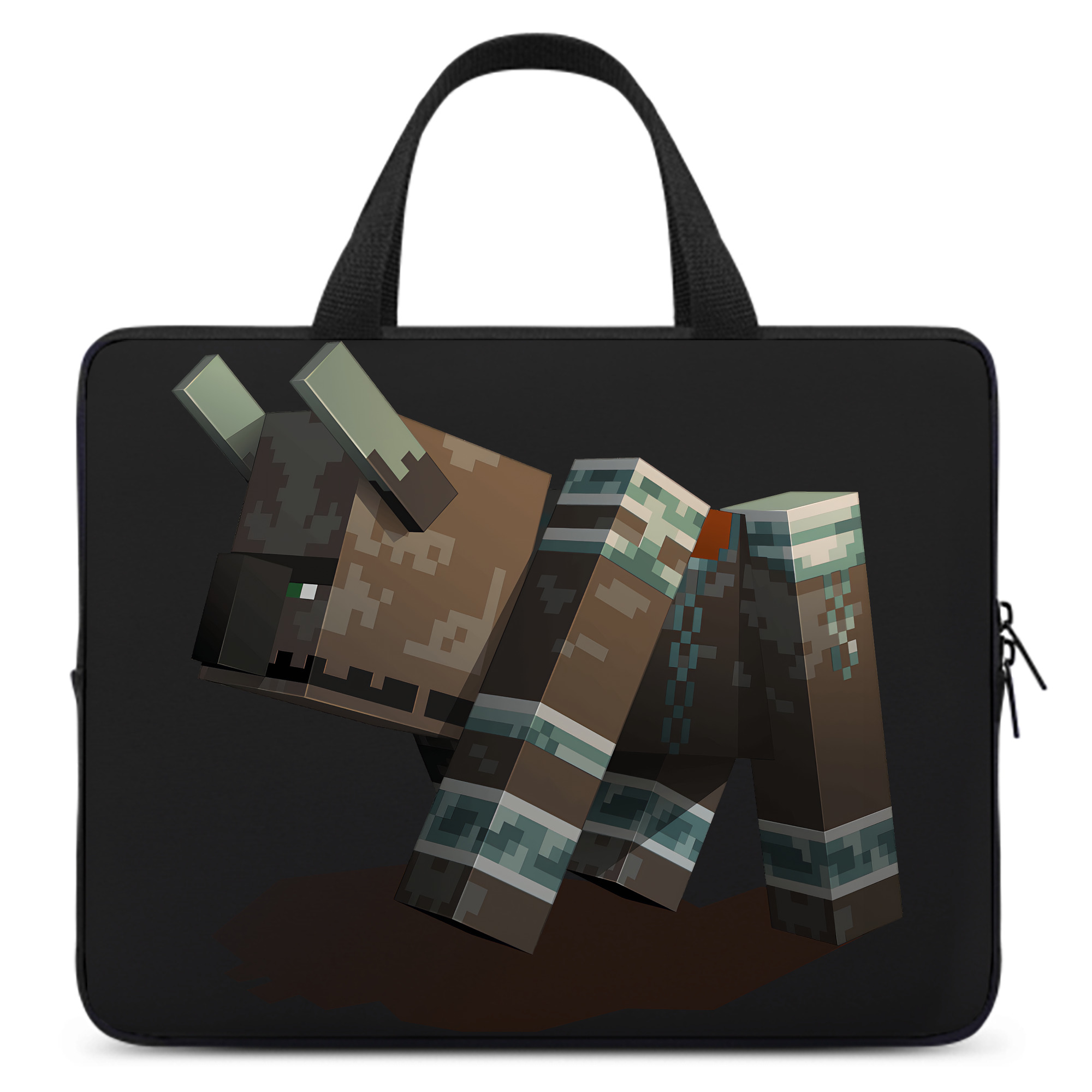 （画像用） マインクラフト ブロックの世界 Minecraft MC Block world 手提げノートパソコンバッグ
