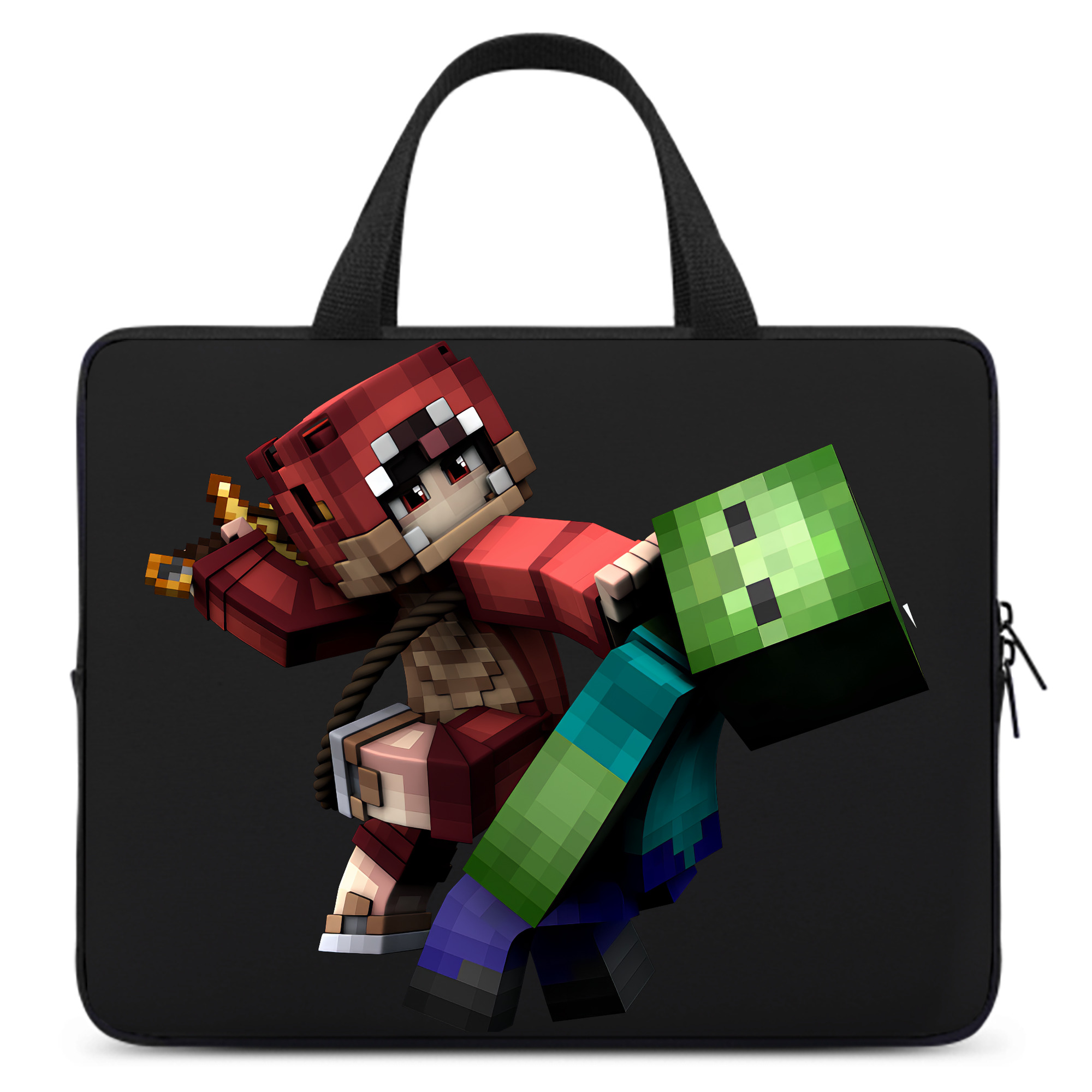 （画像用） マインクラフト ブロックの世界 Minecraft MC Block world 手提げノートパソコンバッグ