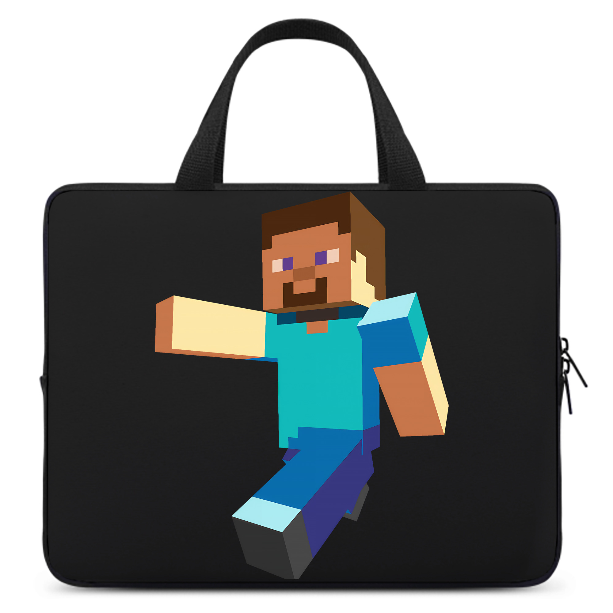 （画像用） マインクラフト ブロックの世界 Minecraft MC Block world 手提げノートパソコンバッグ