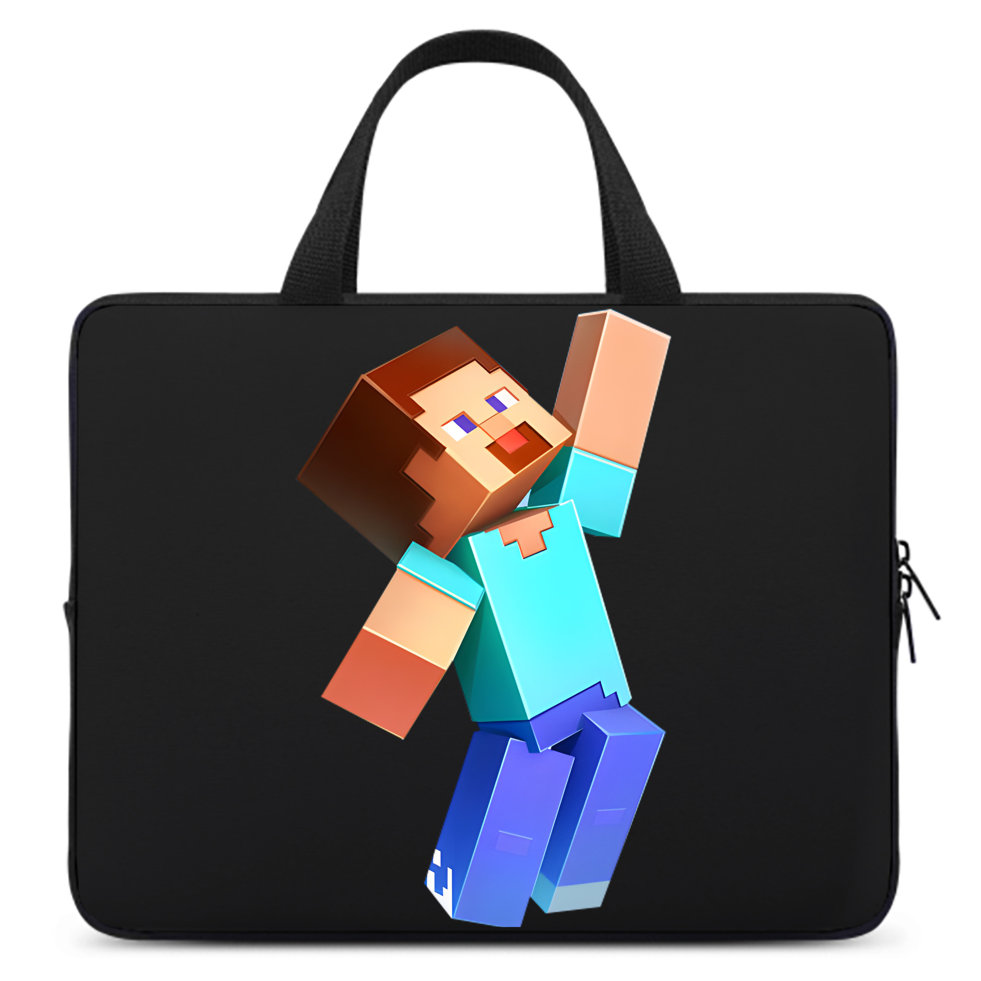 （画像用） マインクラフト ブロックの世界 Minecraft MC Block world 手提げノートパソコンバッグ