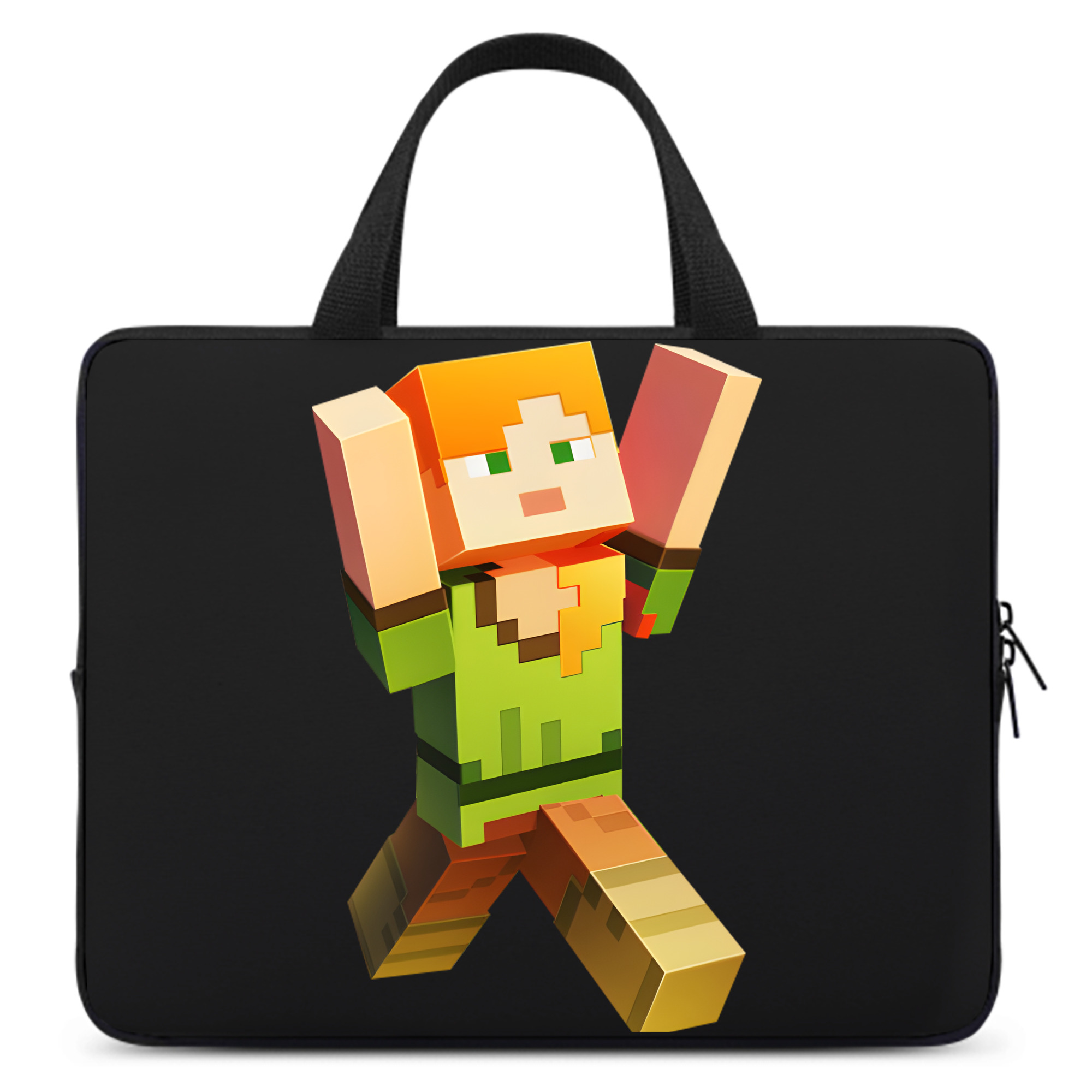 （画像用） マインクラフト ブロックの世界 Minecraft MC Block world 手提げノートパソコンバッグ