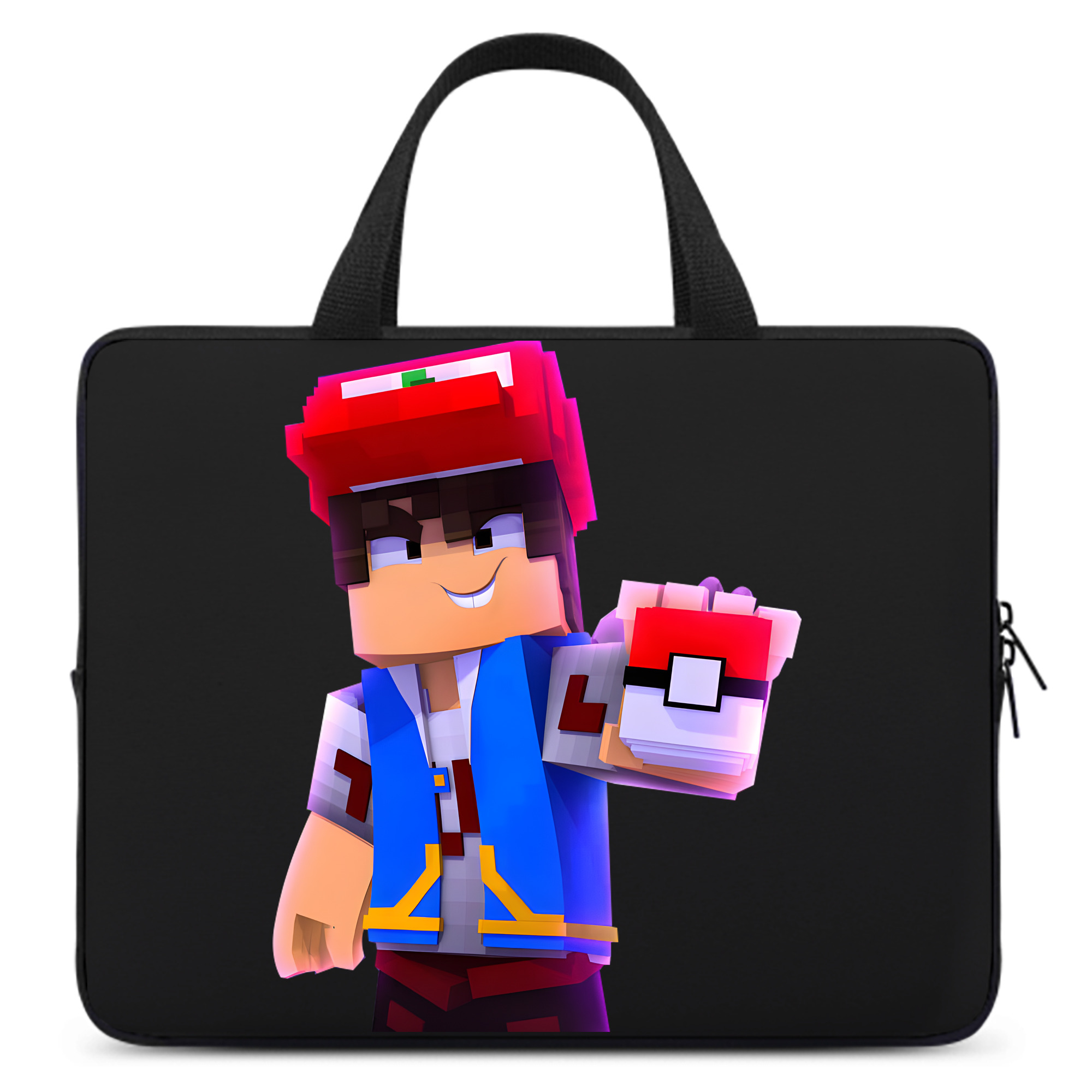 （画像用） マインクラフト ブロックの世界 Minecraft MC Block world 手提げノートパソコンバッグ