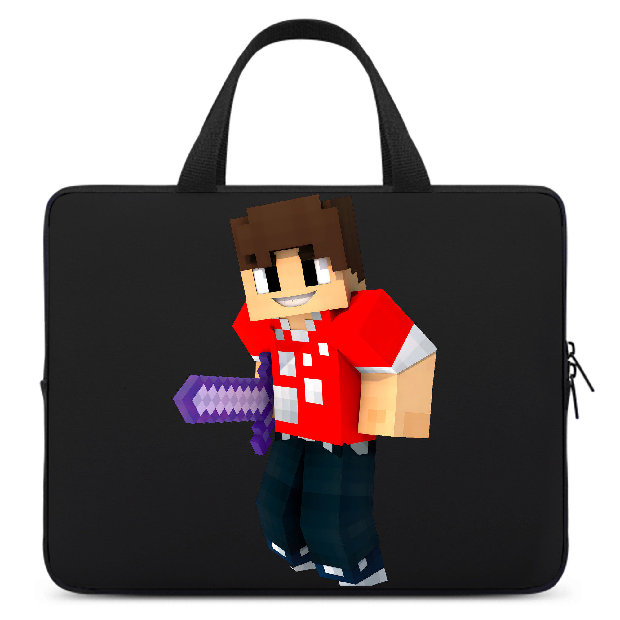 （画像用） マインクラフト ブロックの世界 Minecraft MC Block world 手提げノートパソコンバッグ